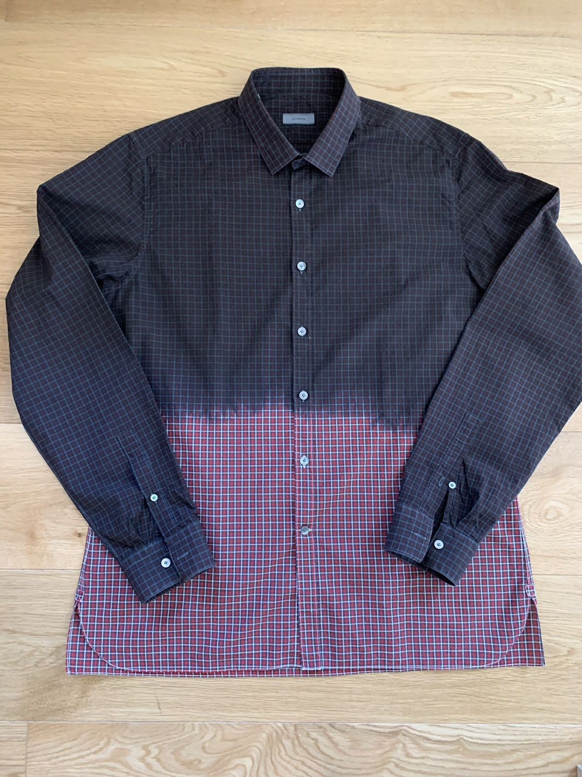 Lanvin Lanvin Dip Dye check Shirt Size US XL / EU 56 / 4 - 3 Thumbnail