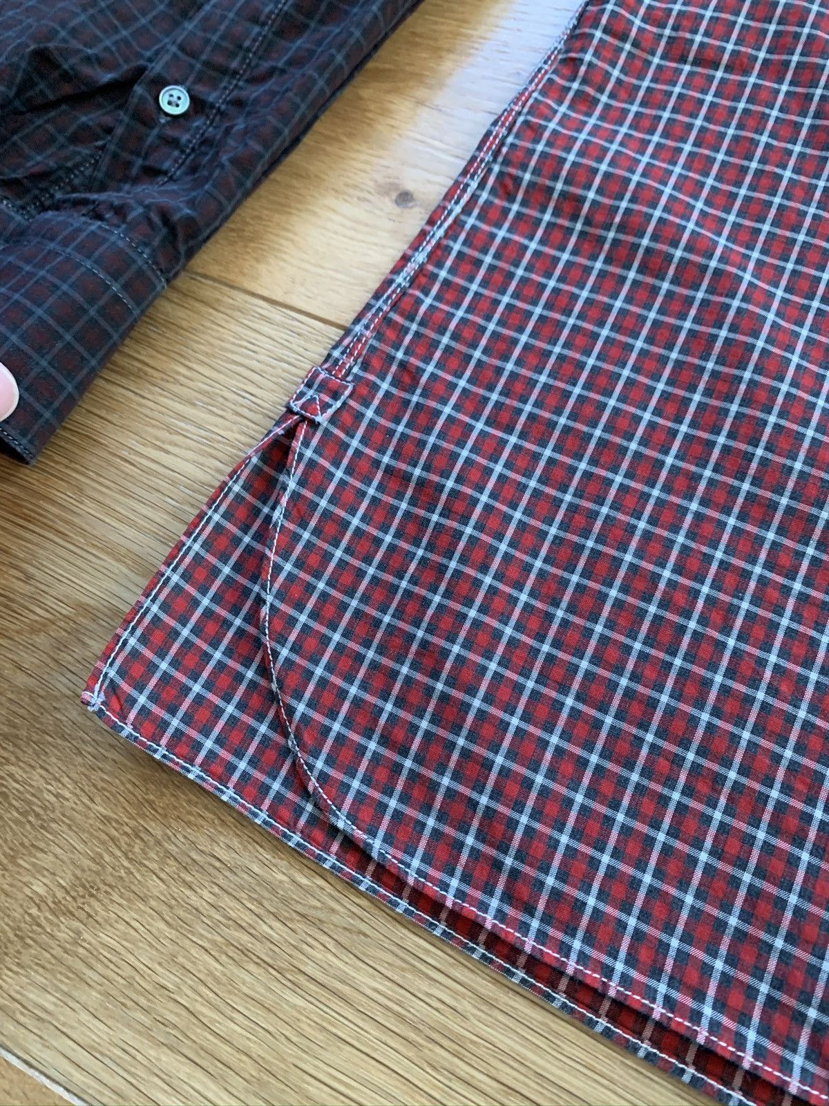 Lanvin Lanvin Dip Dye check Shirt Size US XL / EU 56 / 4 - 7 Thumbnail