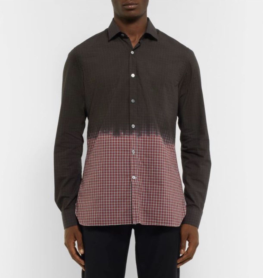 Lanvin Lanvin Dip Dye check Shirt Size US XL / EU 56 / 4 - 4 Thumbnail