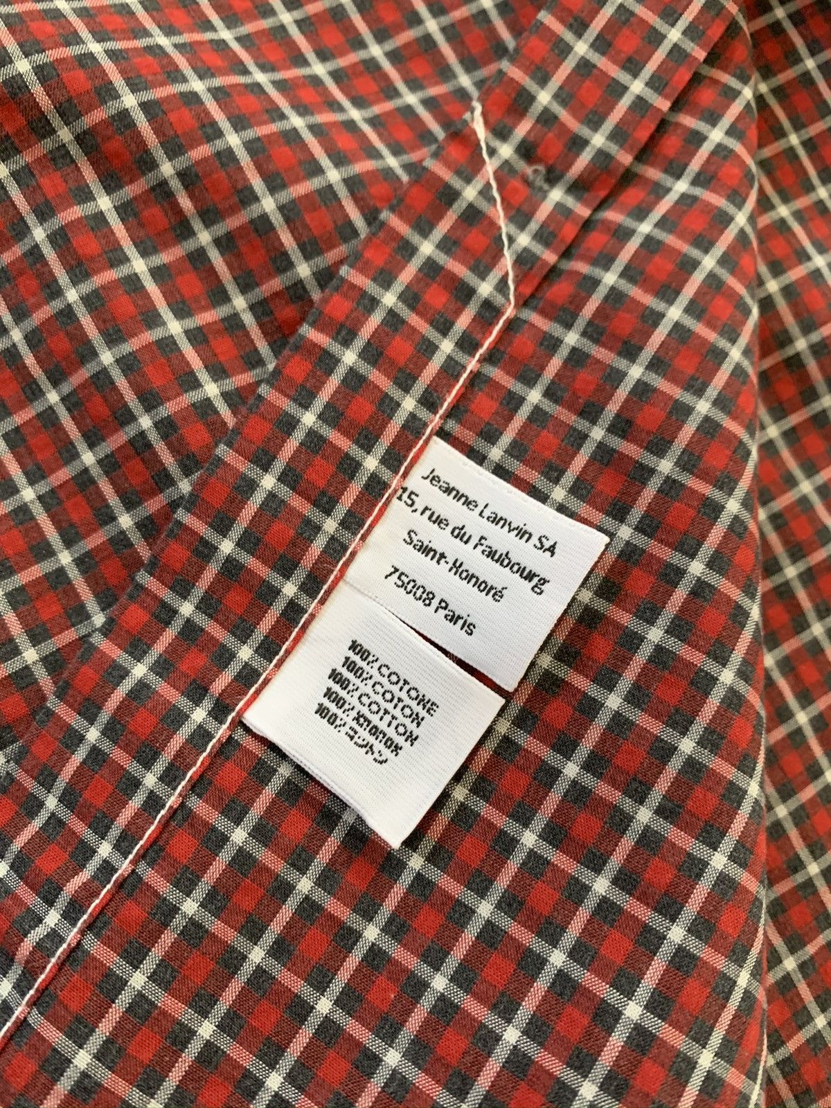 Lanvin Lanvin Dip Dye check Shirt Size US XL / EU 56 / 4 - 11 Thumbnail