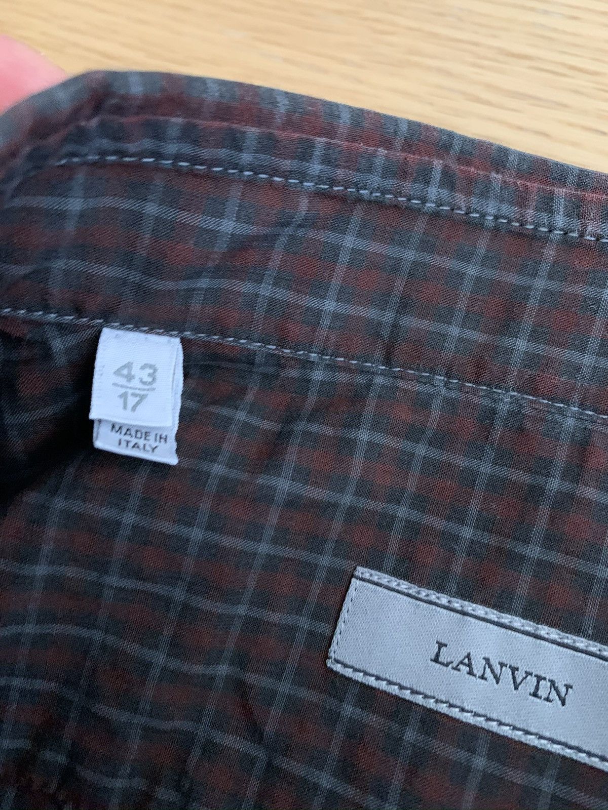 Lanvin Lanvin Dip Dye check Shirt Size US XL / EU 56 / 4 - 12 Thumbnail