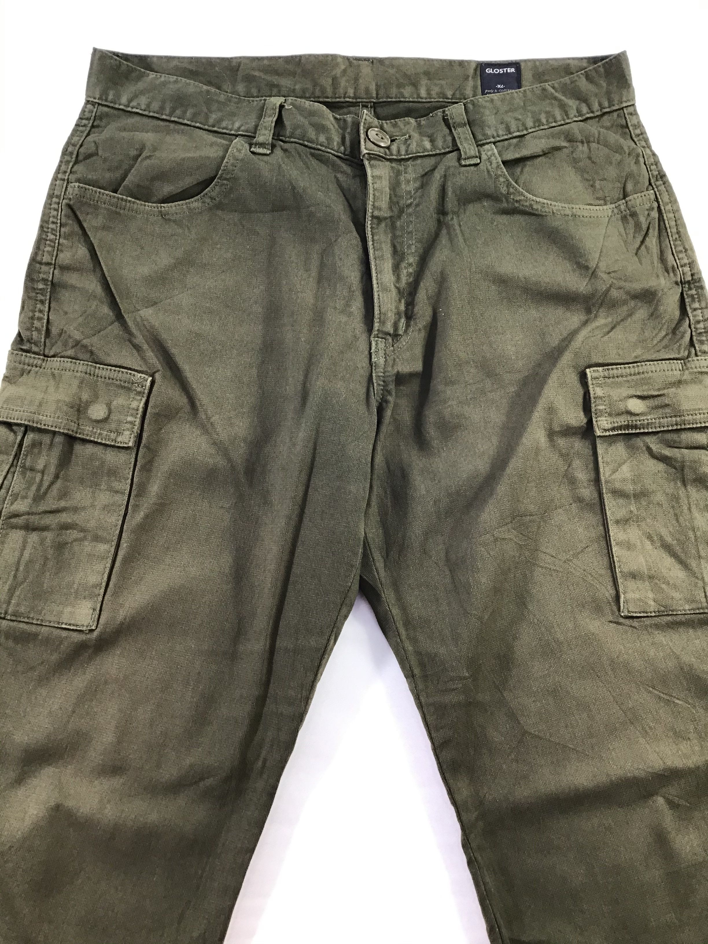 Gloster Cargo Pant Green Army Style-J105