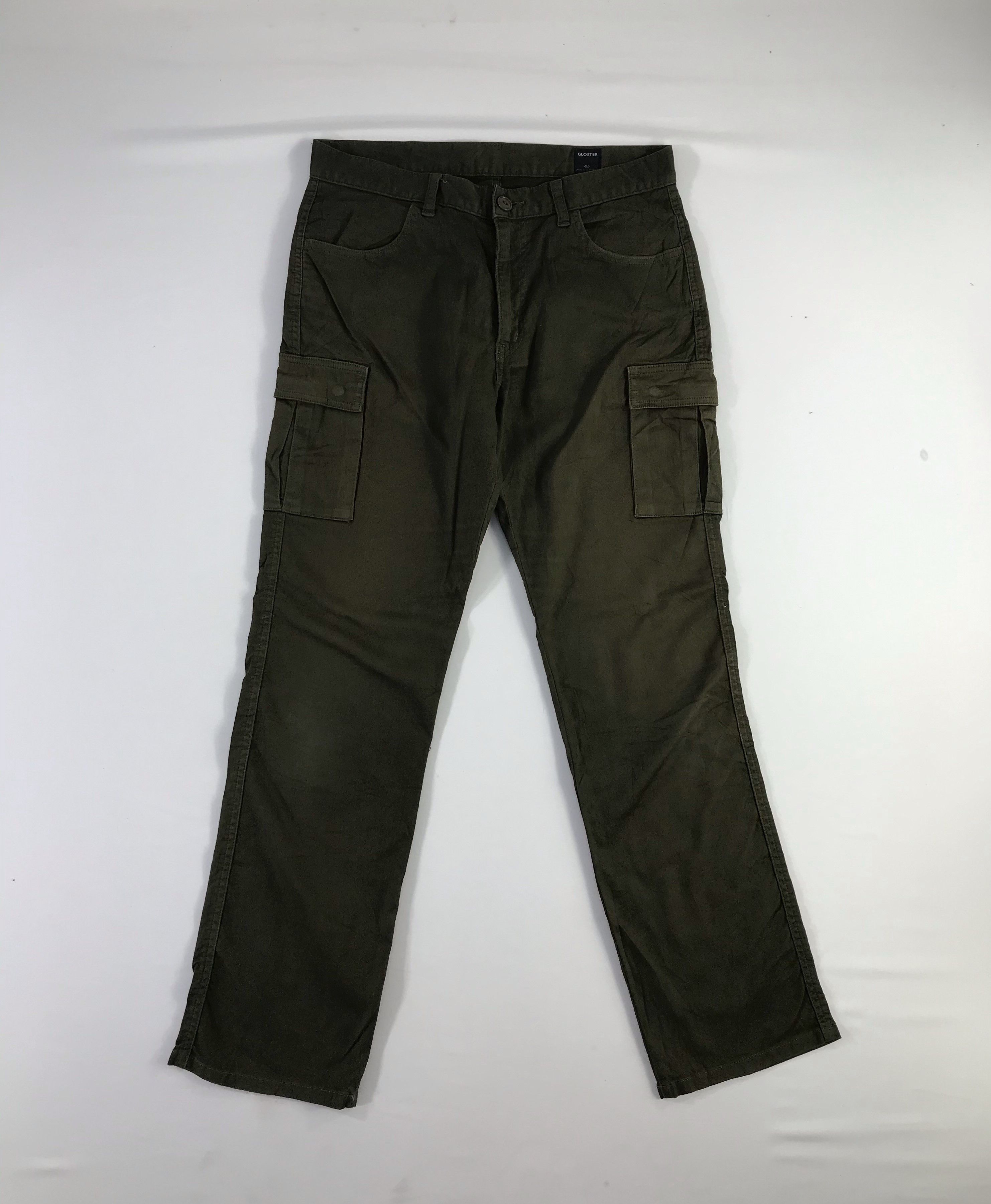 Gloster Cargo Pant Green Army Style-J105