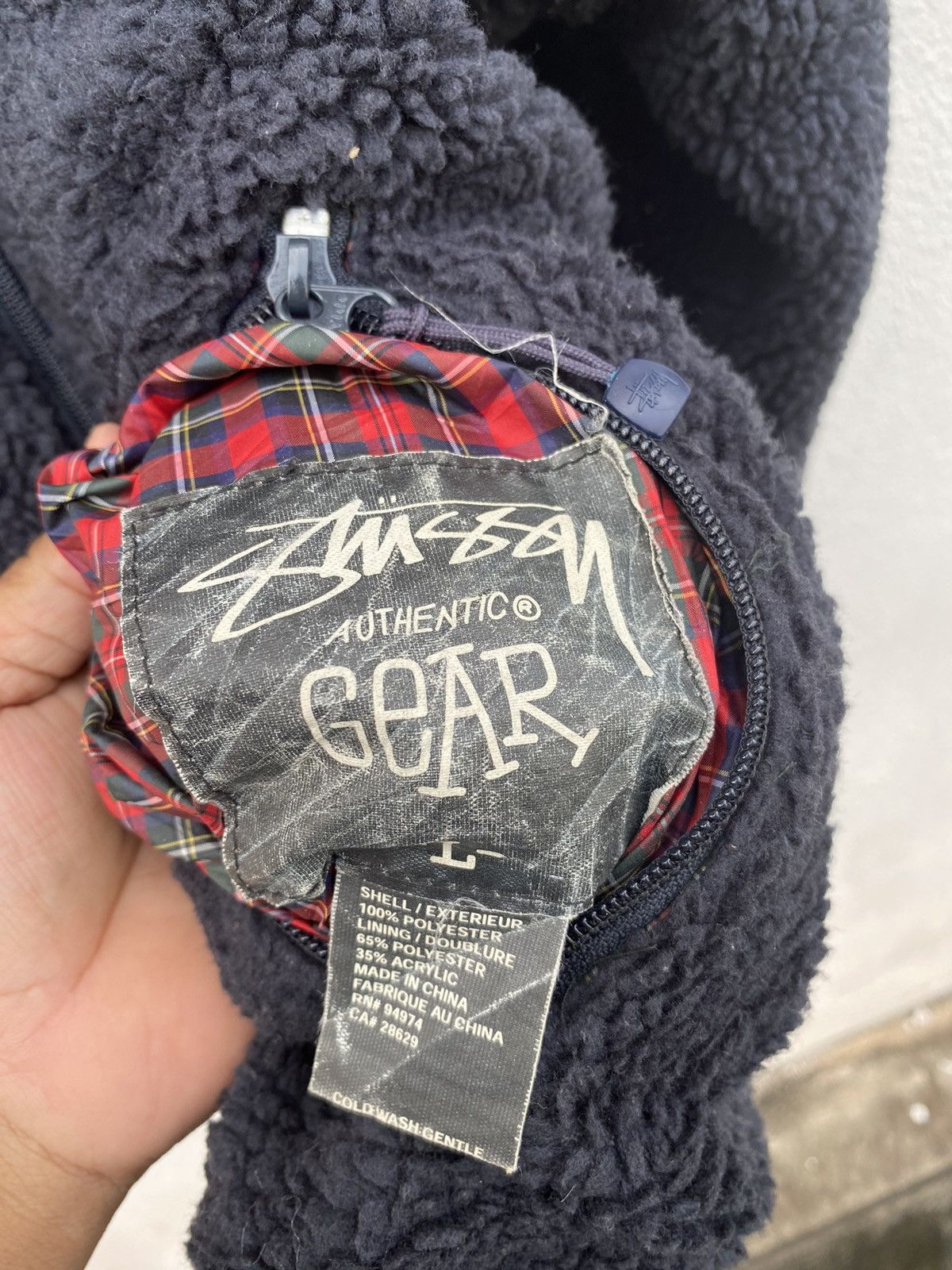 Stussy Stussy patchwork / fleece reversible jacket Size US L / EU 52-54 / 3 - 21 Thumbnail