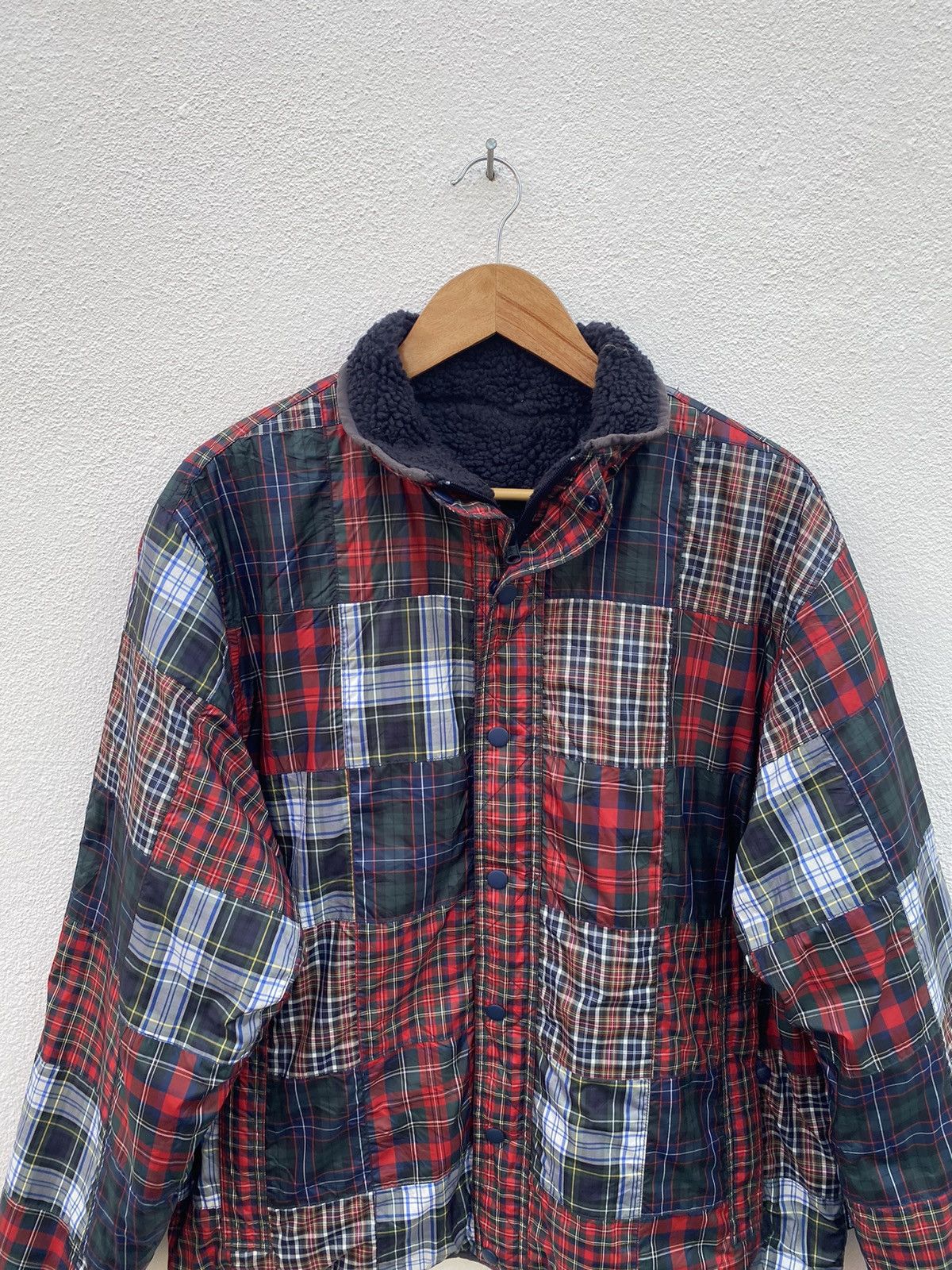 Stussy Stussy patchwork / fleece reversible jacket Size US L / EU 52-54 / 3 - 16 Thumbnail