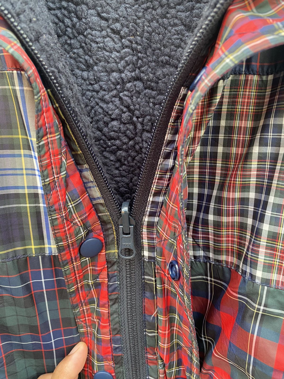 Stussy Stussy patchwork / fleece reversible jacket Size US L / EU 52-54 / 3 - 17 Thumbnail