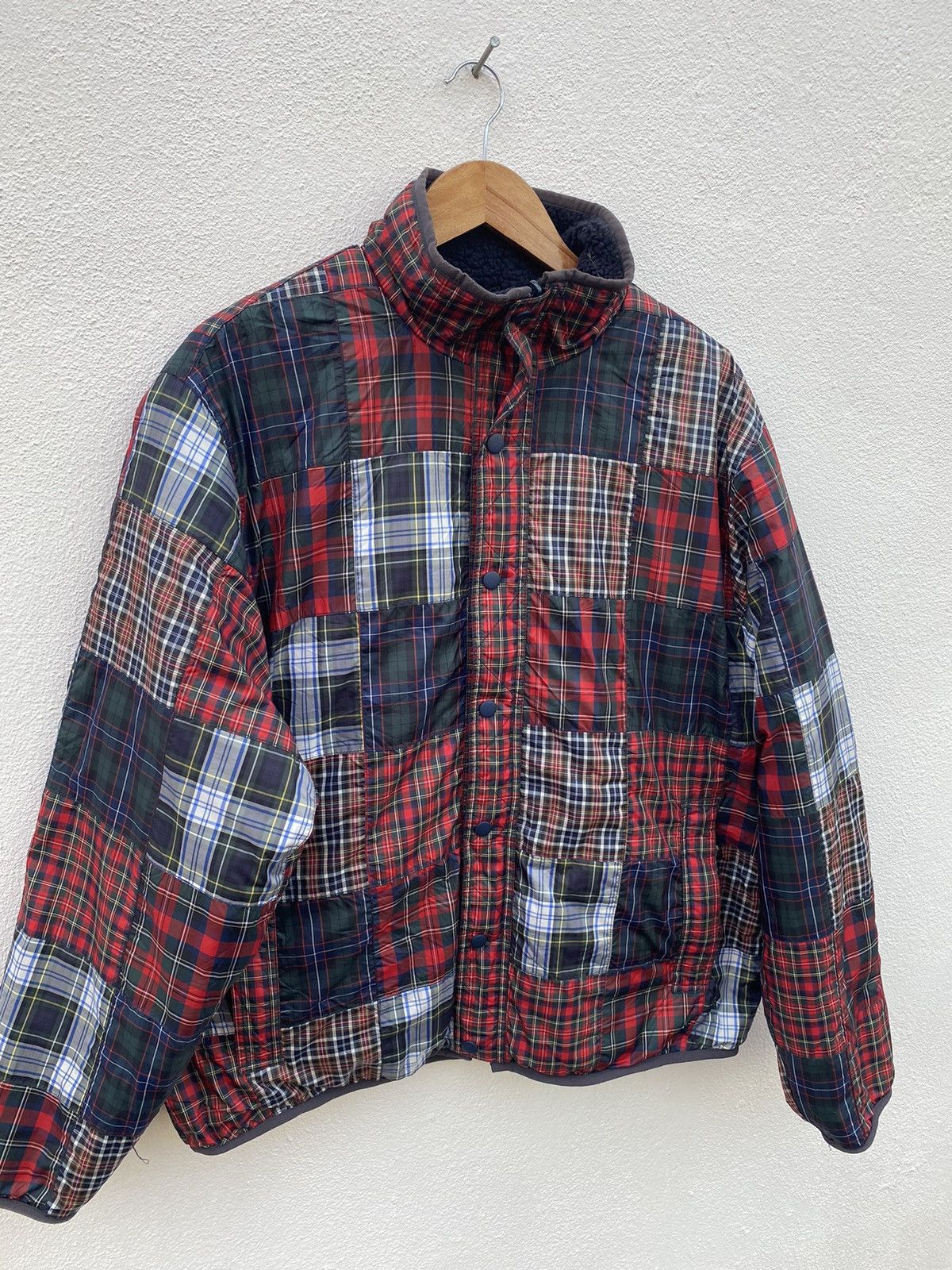 Stussy Stussy patchwork / fleece reversible jacket Size US L / EU 52-54 / 3 - 8 Thumbnail