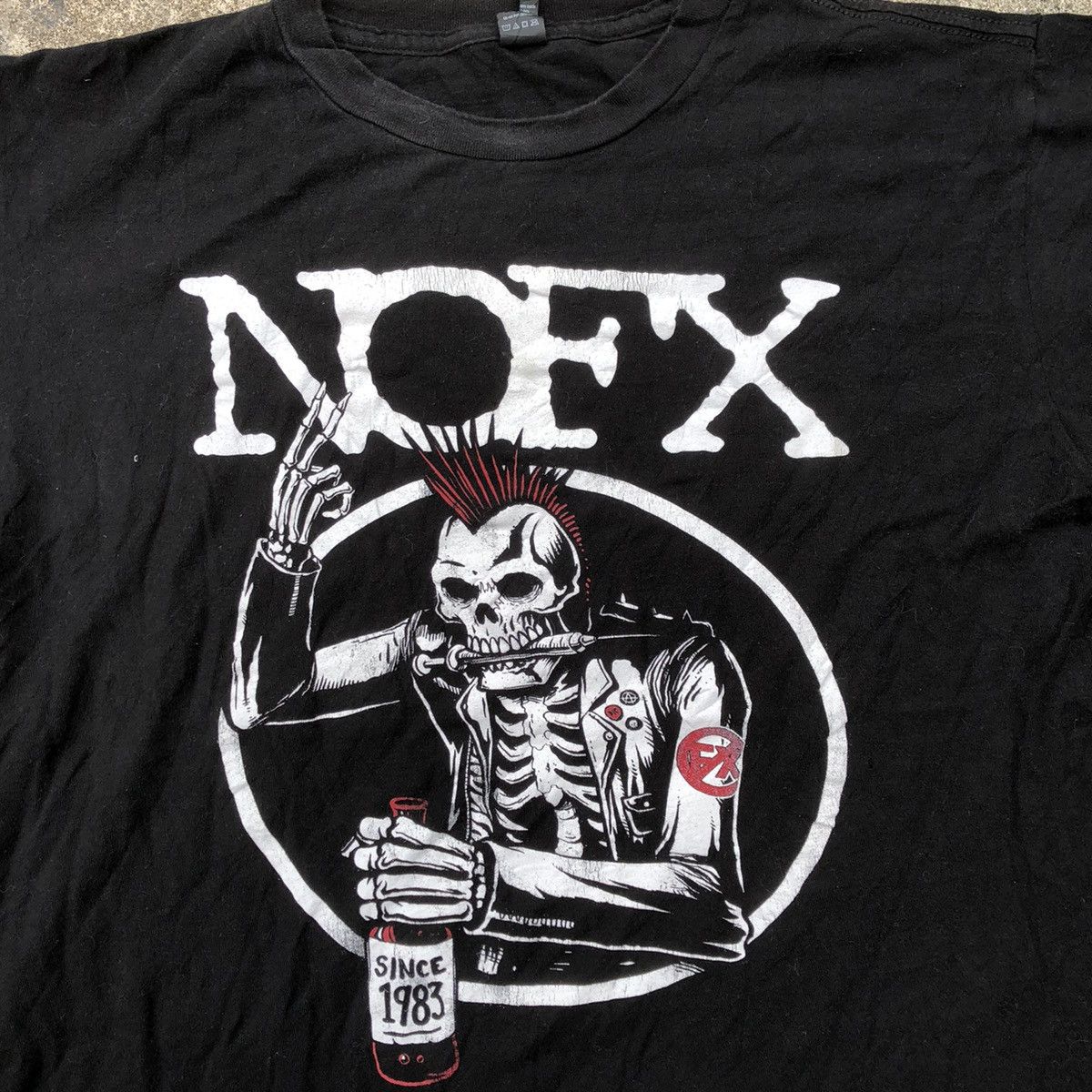 Band Tees × Vintage 🔥Rare🔥Vintage NOFX Punkers Skull Punk Rock Band Promo Tee Size US M / EU 48-50 / 2 - 2 Thumbnail