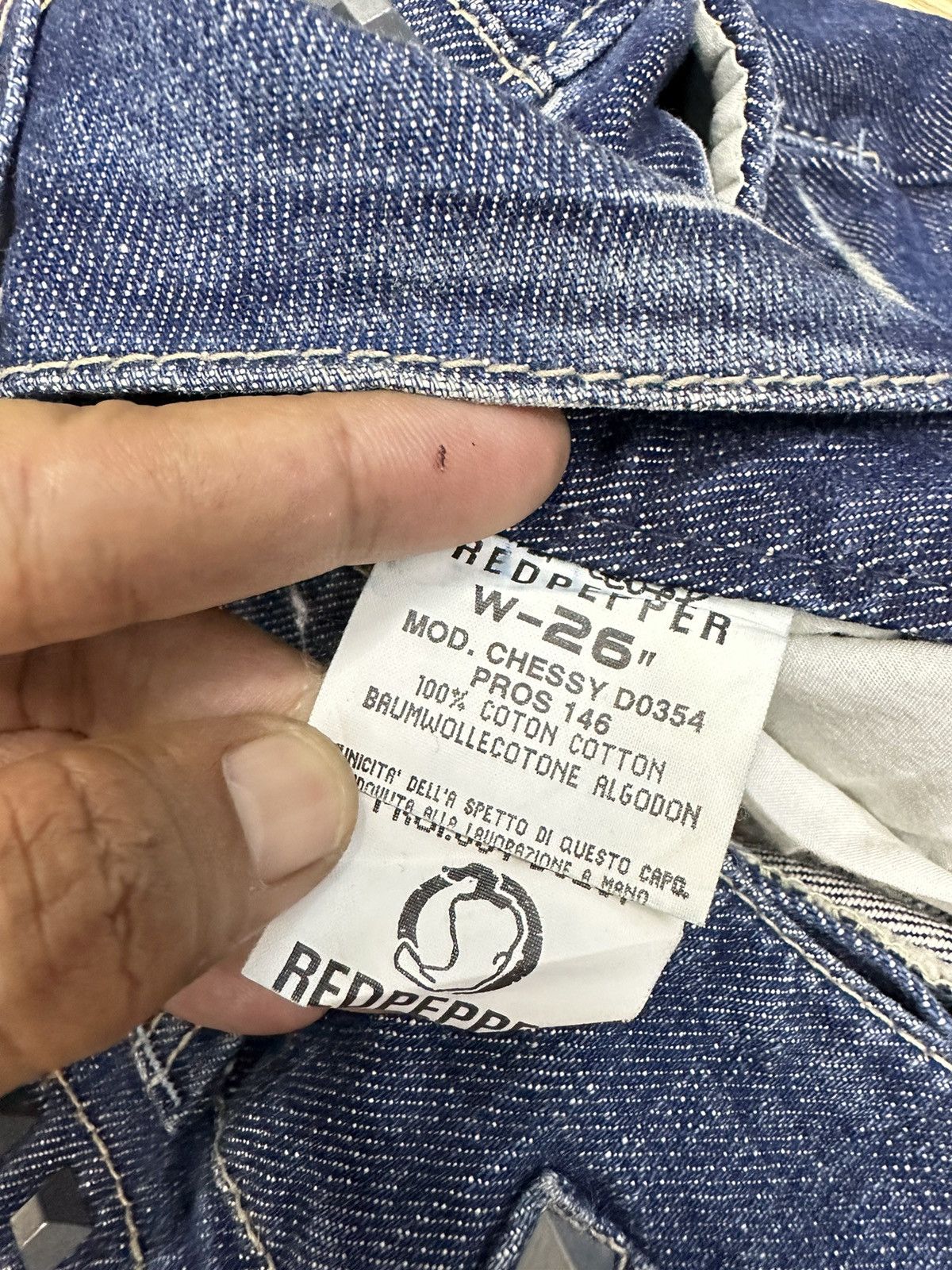 14th Addiction × Beauty Beast × Hysteric Glamour Flare Redpepper Spike Like Hysteric Style US Patern JJ75 Size 28" / US 6 / IT 42 - 9 Thumbnail