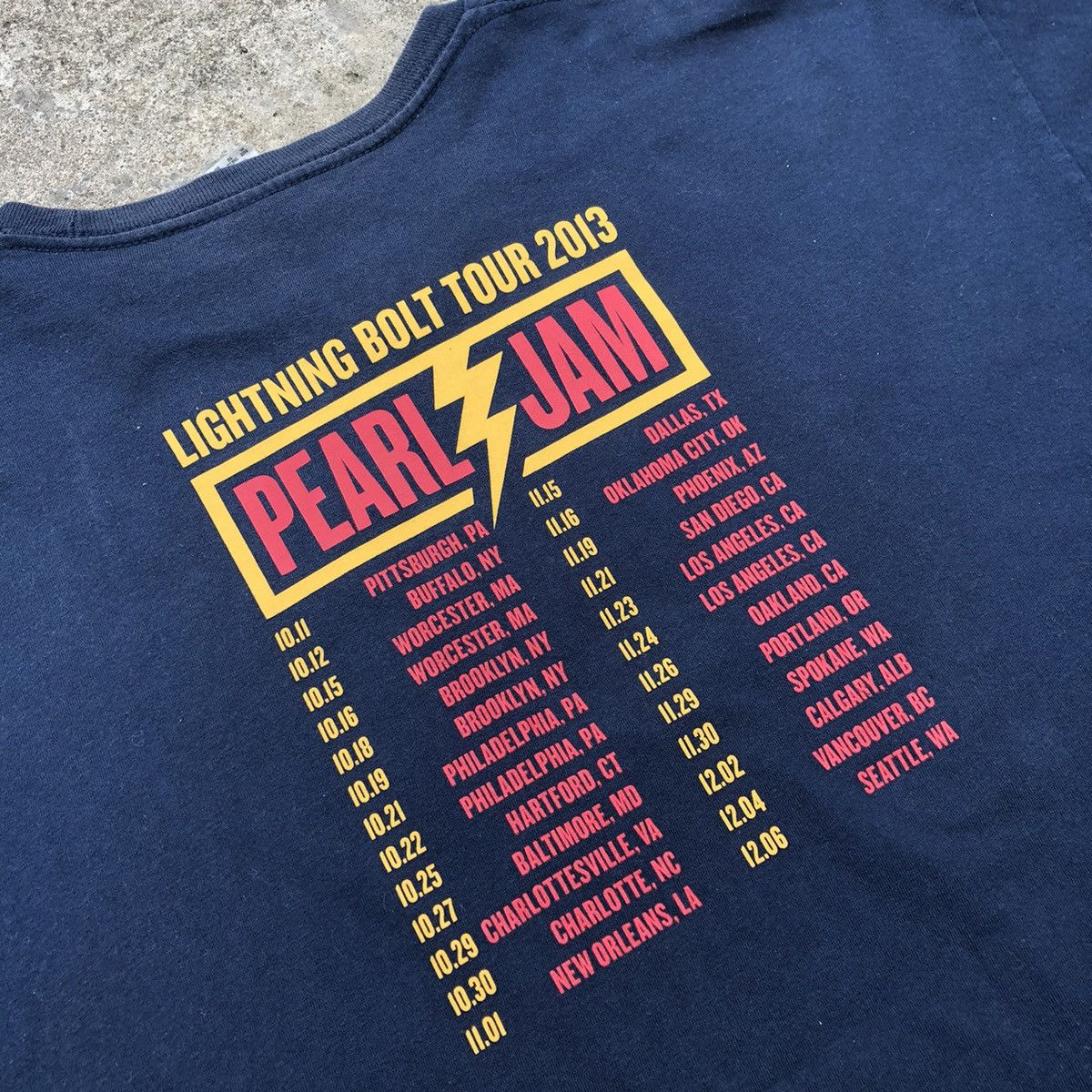 🔥Rare🔥Pearl Jam Promo Lightning Bolt American Tour Tee