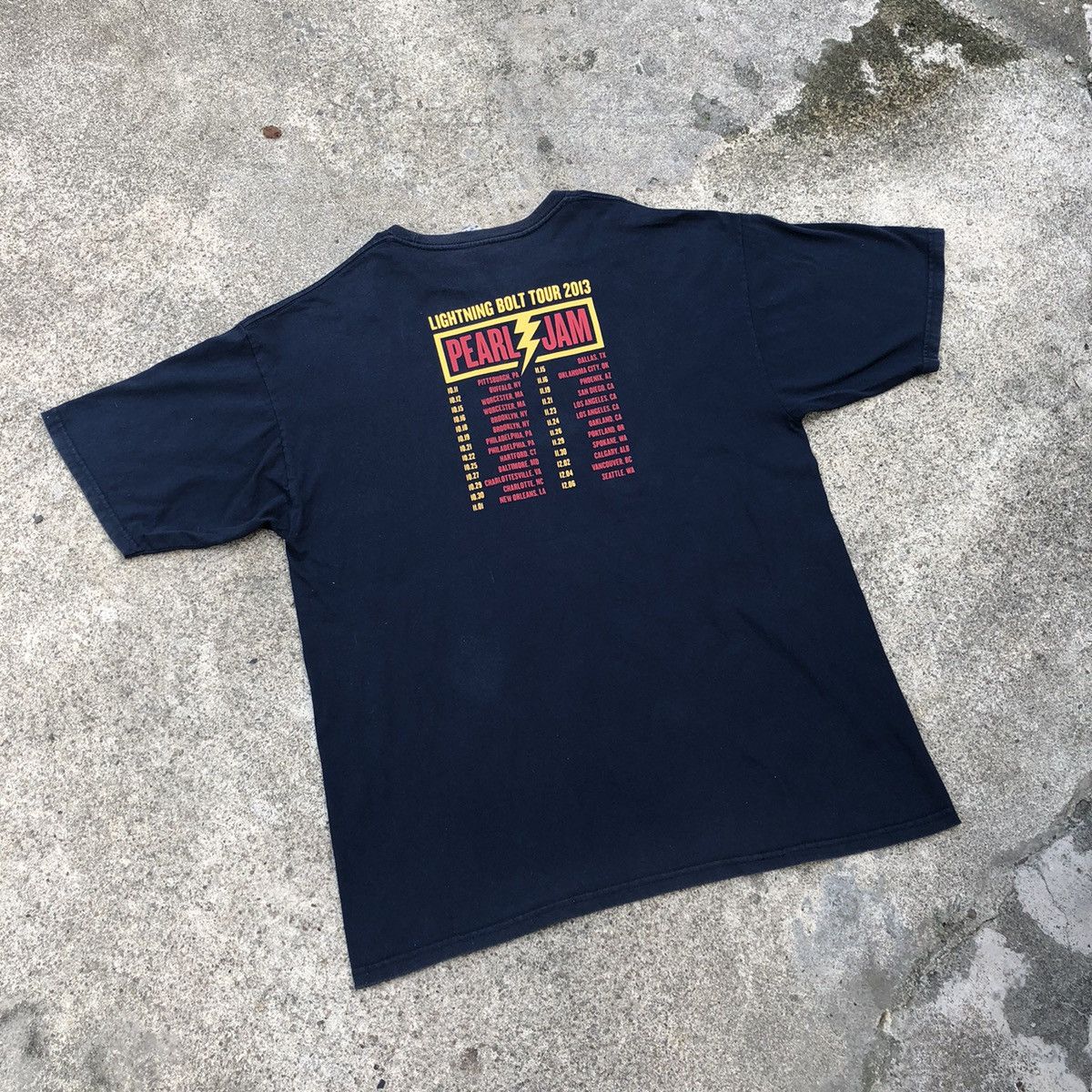 🔥Rare🔥Pearl Jam Promo Lightning Bolt American Tour Tee