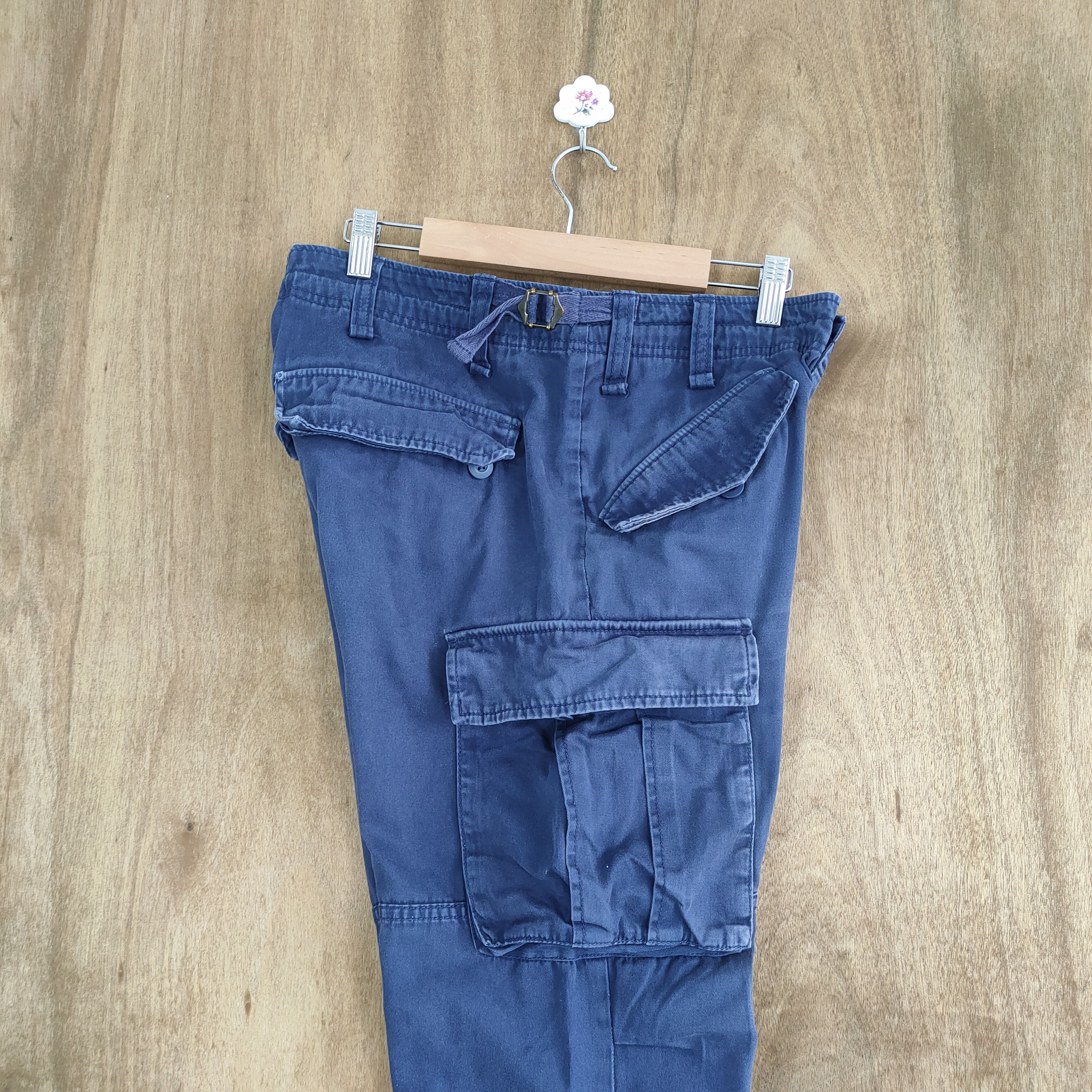 Japanese Brand #R1 VINTAGE JAPANESE BRAND FADED CARGO PANTS Size US 32 / EU 48 - 15 Thumbnail