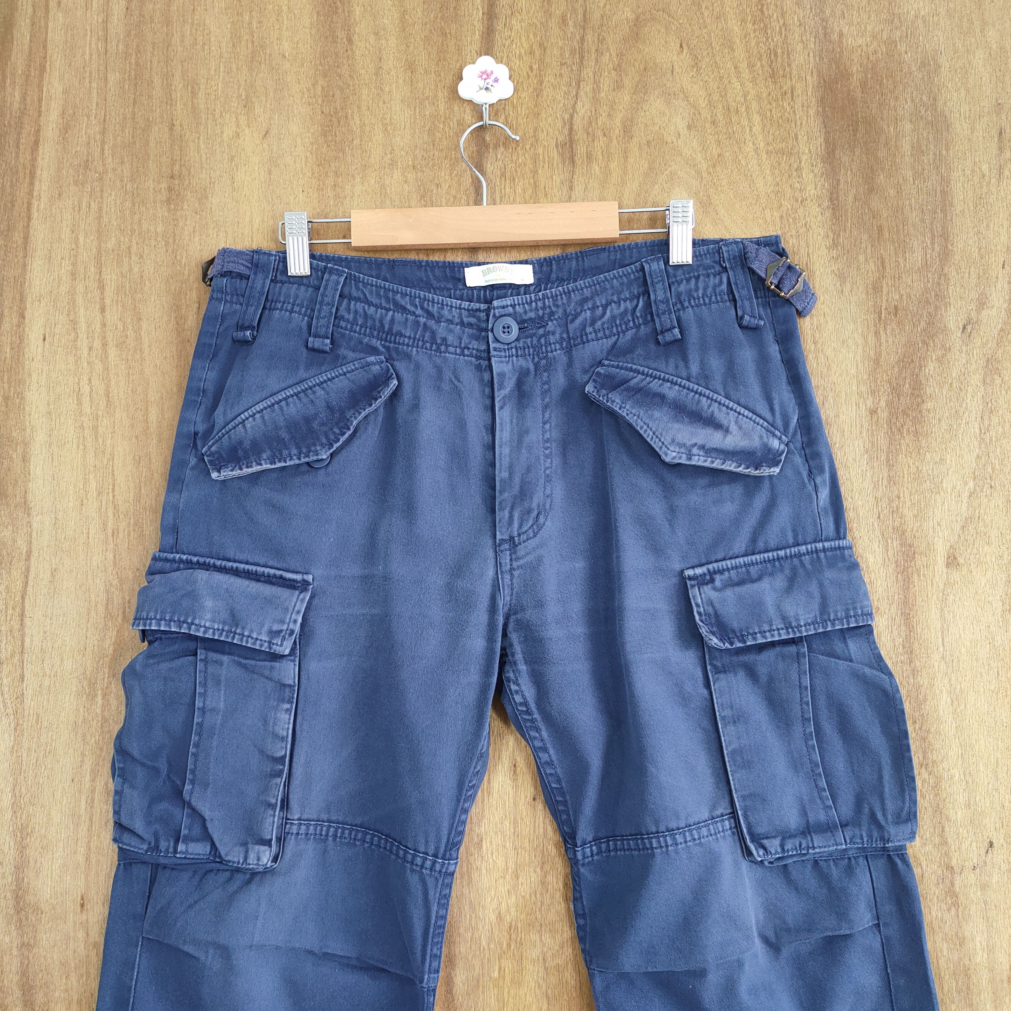 Japanese Brand #R1 VINTAGE JAPANESE BRAND FADED CARGO PANTS Size US 32 / EU 48 - 4 Thumbnail