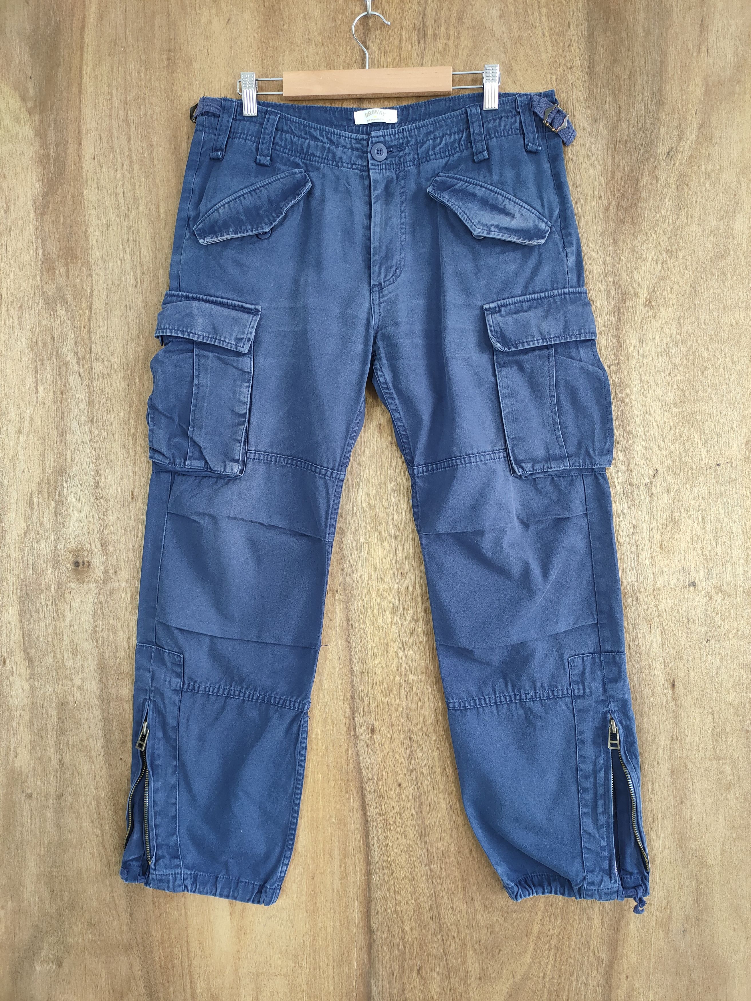 Japanese Brand #R1 VINTAGE JAPANESE BRAND FADED CARGO PANTS Size US 32 / EU 48 - 1 Thumbnail