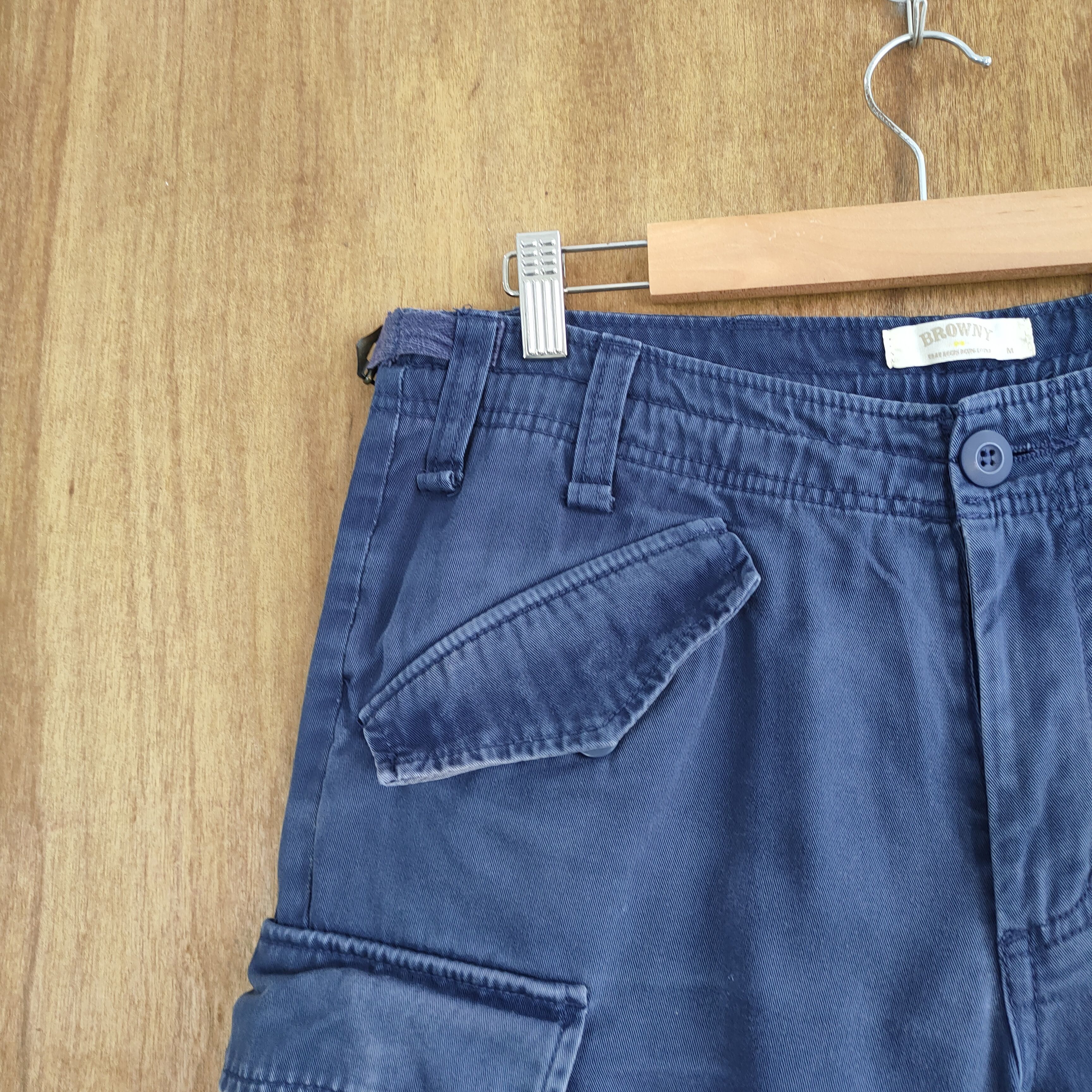 Japanese Brand #R1 VINTAGE JAPANESE BRAND FADED CARGO PANTS Size US 32 / EU 48 - 7 Thumbnail