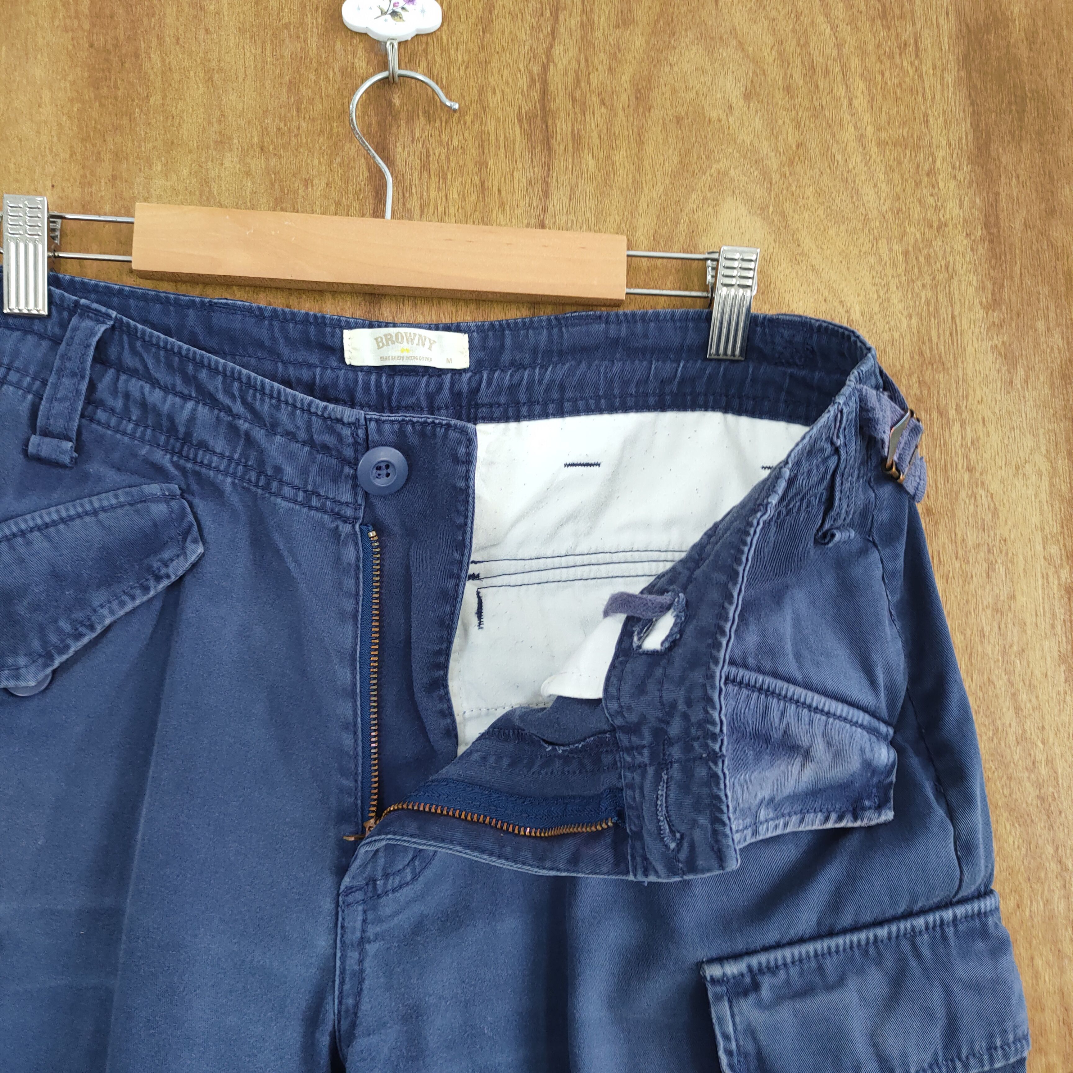 Japanese Brand #R1 VINTAGE JAPANESE BRAND FADED CARGO PANTS Size US 32 / EU 48 - 14 Thumbnail