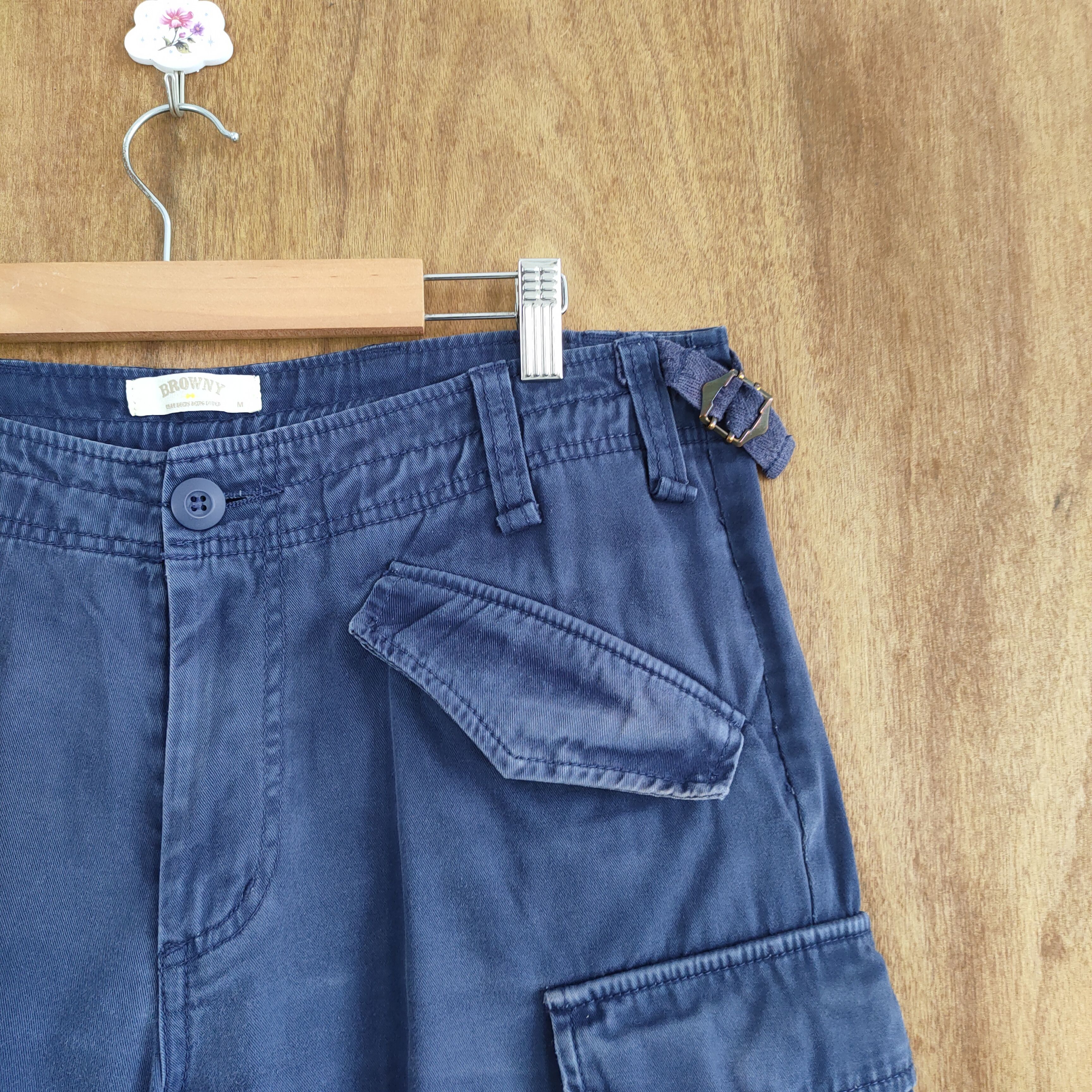 Japanese Brand #R1 VINTAGE JAPANESE BRAND FADED CARGO PANTS Size US 32 / EU 48 - 8 Thumbnail