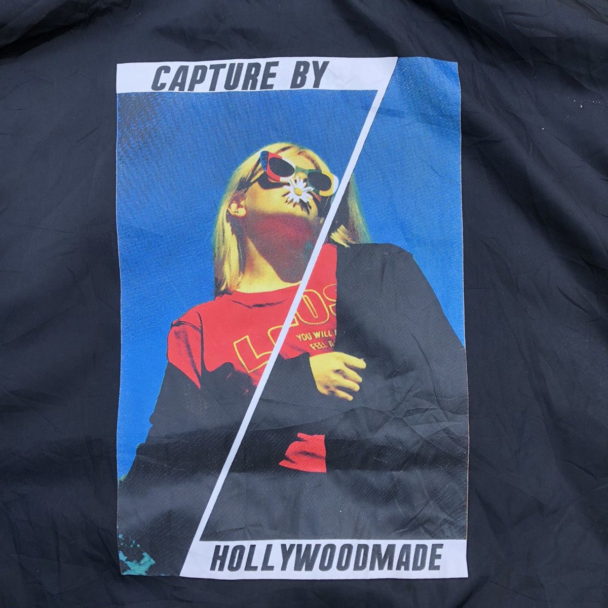 Japanese Brand × Vintage 🔥Rare🔥🇯🇵Capture Hollywood Made Hype Beast Hoodie Light Jacket Size US L / EU 52-54 / 3 - 6 Thumbnail