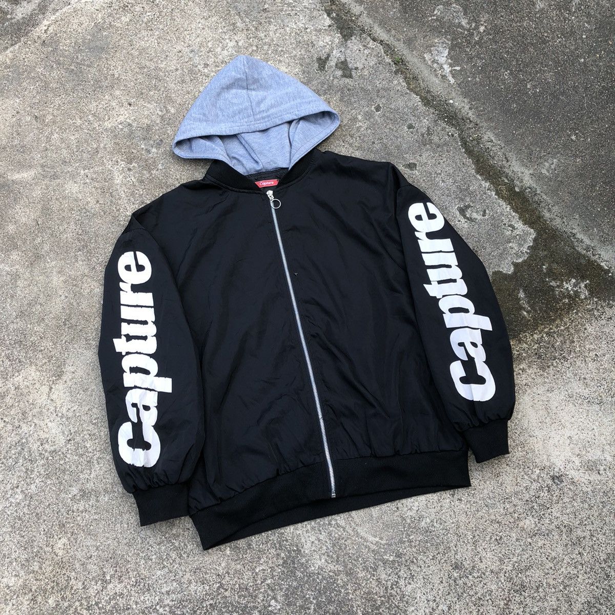 Japanese Brand × Vintage 🔥Rare🔥🇯🇵Capture Hollywood Made Hype Beast Hoodie Light Jacket Size US L / EU 52-54 / 3 - 1 Thumbnail