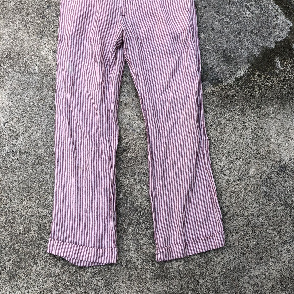 Designer × Vintage × agnes b. 🔥Rare🔥Vintage Agnes B. Avant Garde Styles Linen Casual Pants Size 30" / US 8 / IT 44 - 3 Thumbnail