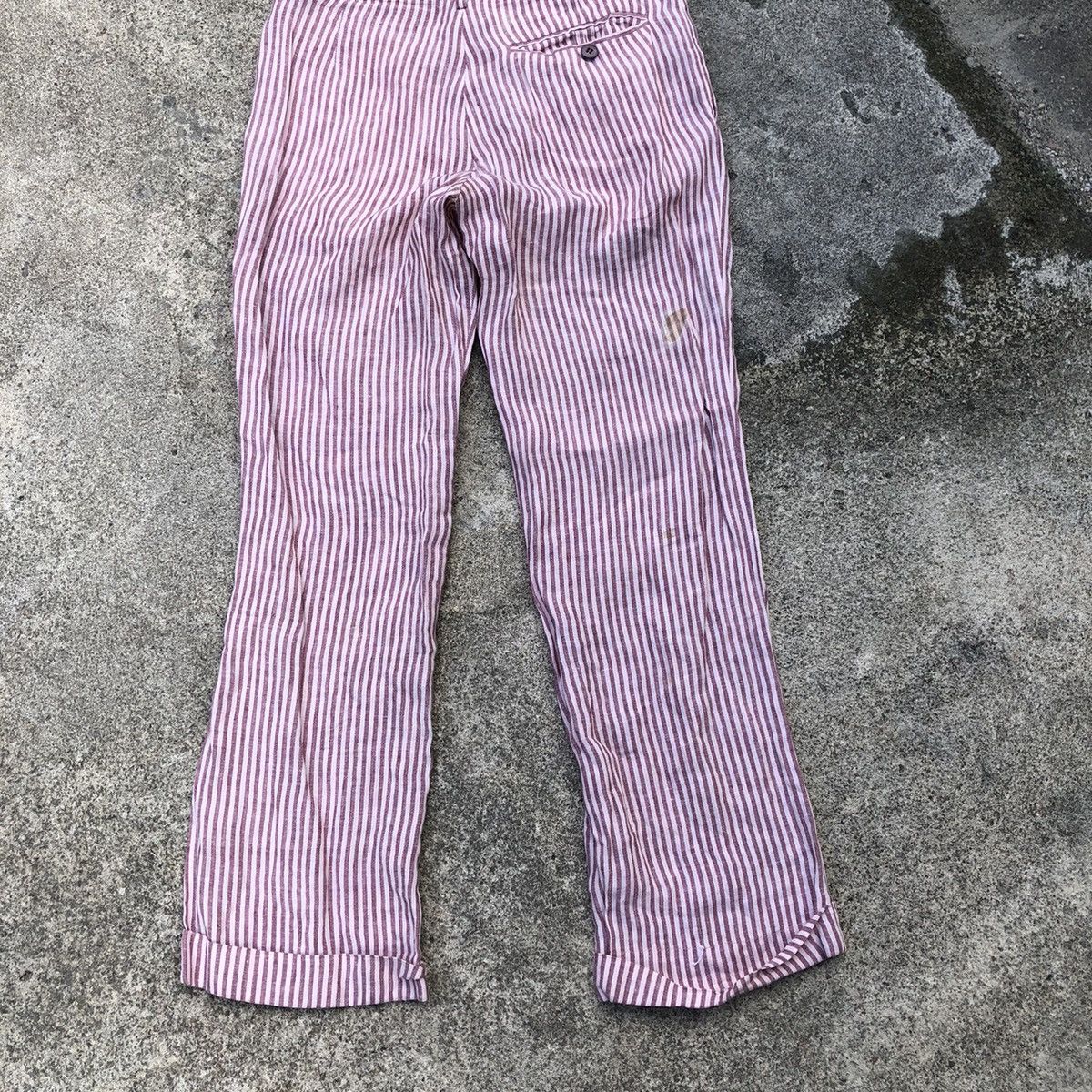 Designer × Vintage × agnes b. 🔥Rare🔥Vintage Agnes B. Avant Garde Styles Linen Casual Pants Size 30" / US 8 / IT 44 - 6 Thumbnail