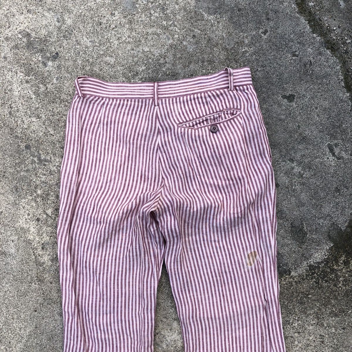Designer × Vintage × agnes b. 🔥Rare🔥Vintage Agnes B. Avant Garde Styles Linen Casual Pants Size 30" / US 8 / IT 44 - 5 Thumbnail