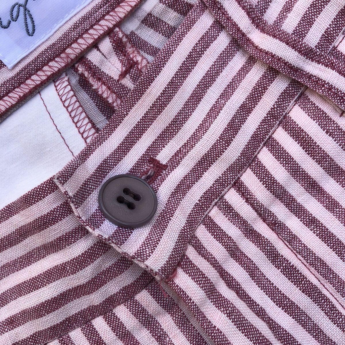 Designer × Vintage × agnes b. 🔥Rare🔥Vintage Agnes B. Avant Garde Styles Linen Casual Pants Size 30" / US 8 / IT 44 - 9 Thumbnail