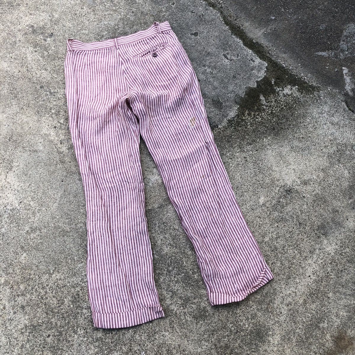 Designer × Vintage × agnes b. 🔥Rare🔥Vintage Agnes B. Avant Garde Styles Linen Casual Pants Size 30" / US 8 / IT 44 - 4 Thumbnail