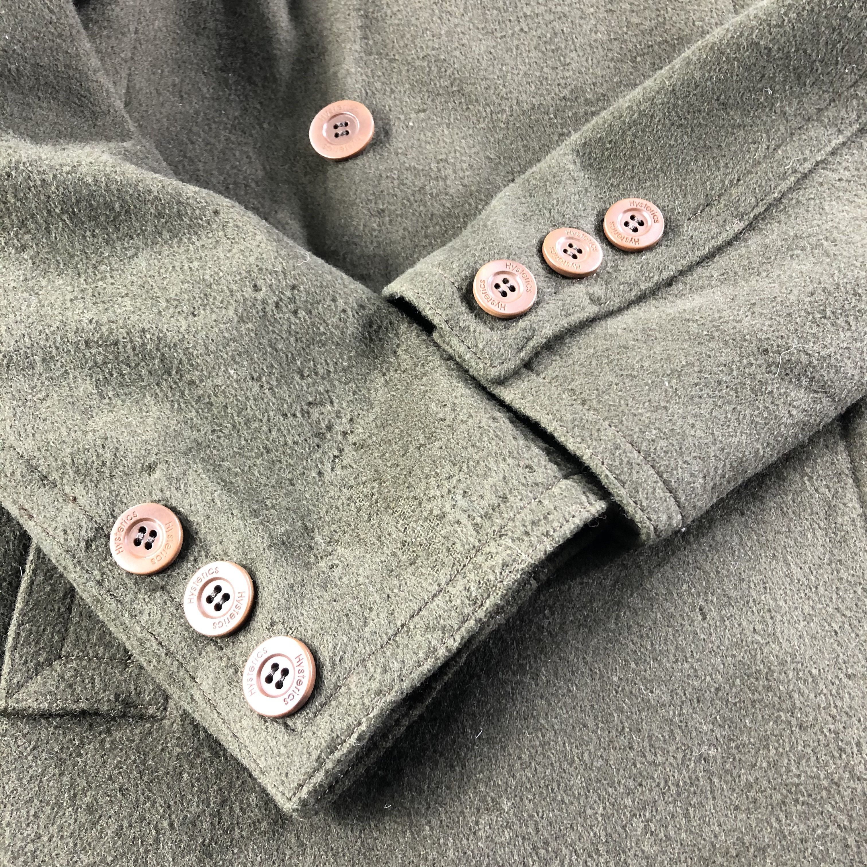Hysteric Glamour Hysterics Glaomour Green Wool Overcoat -JC246 Size S / US 4 / IT 40 - 7 Thumbnail