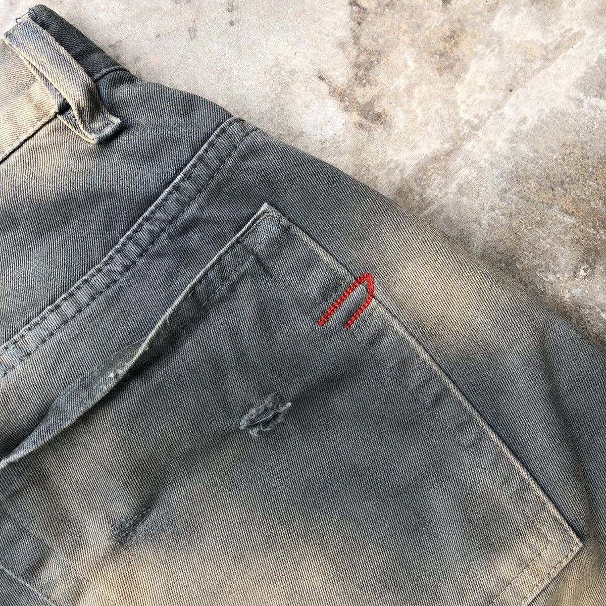 Diesel × Vintage 🔥Sick🔥Distress🔥Diesel Industry Splash Bleach Buttons Pants Size US 31 - 12 Thumbnail