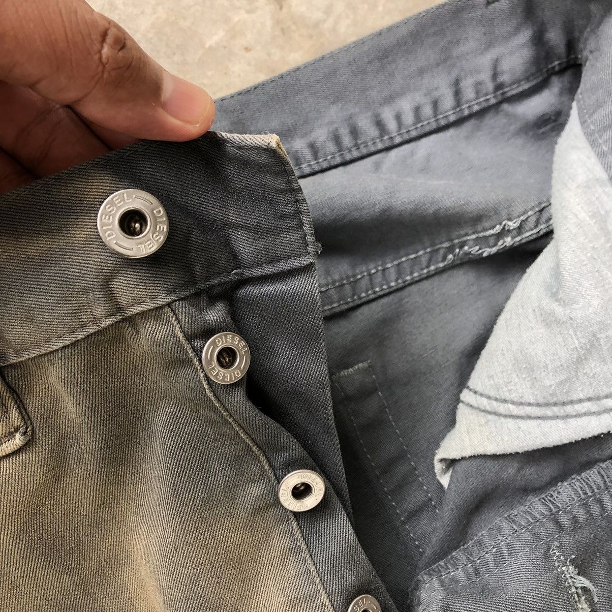 Diesel × Vintage 🔥Sick🔥Distress🔥Diesel Industry Splash Bleach Buttons Pants Size US 31 - 15 Thumbnail