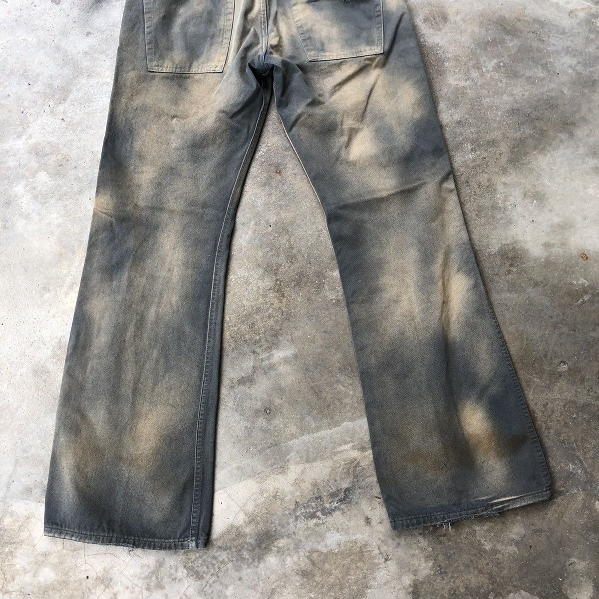 Diesel × Vintage 🔥Sick🔥Distress🔥Diesel Industry Splash Bleach Buttons Pants Size US 31 - 6 Thumbnail