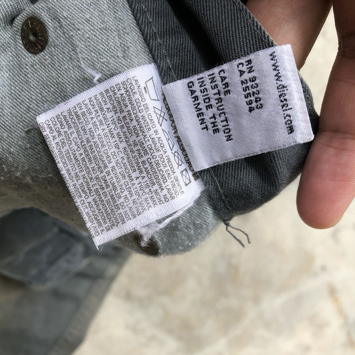 Diesel × Vintage 🔥Sick🔥Distress🔥Diesel Industry Splash Bleach Buttons Pants Size US 31 - 17 Thumbnail