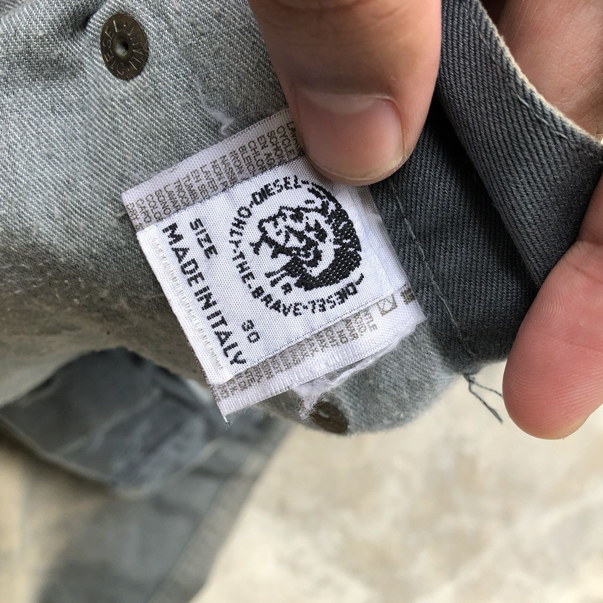 Diesel × Vintage 🔥Sick🔥Distress🔥Diesel Industry Splash Bleach Buttons Pants Size US 31 - 16 Thumbnail