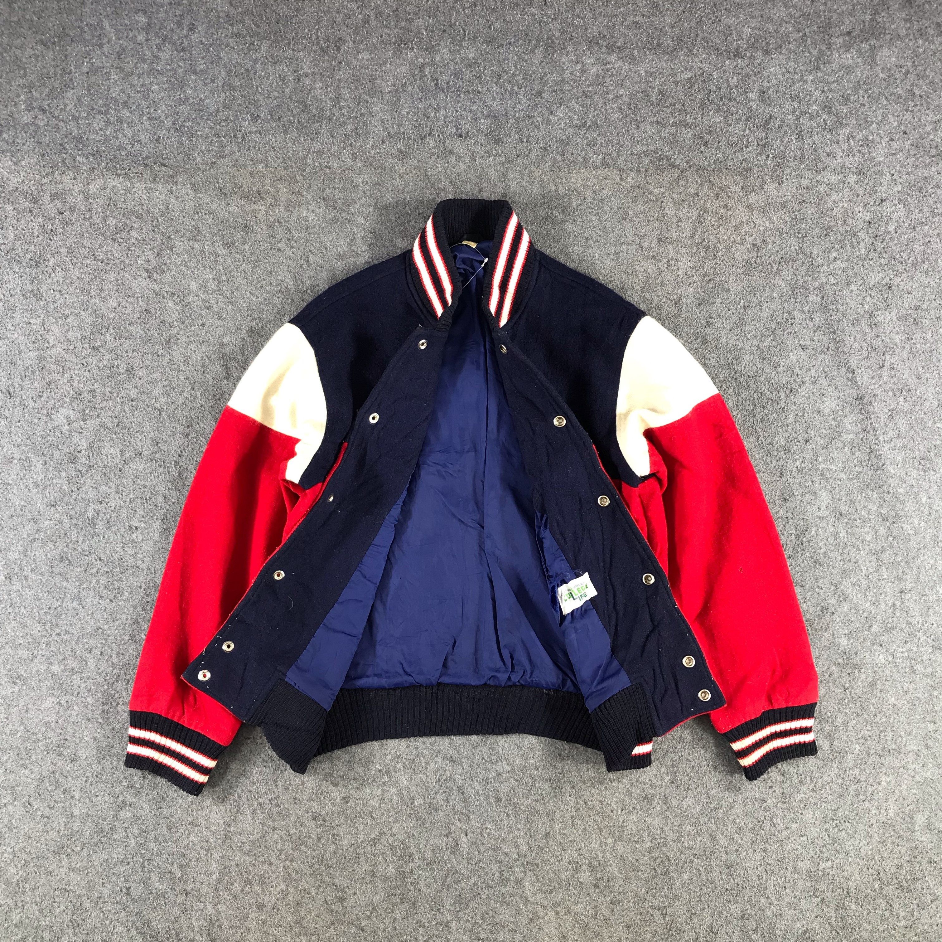 Japanese Brand Vintage 80s College Varsity Jacket JC98 Size US M / EU 48-50 / 2 - 2 Thumbnail