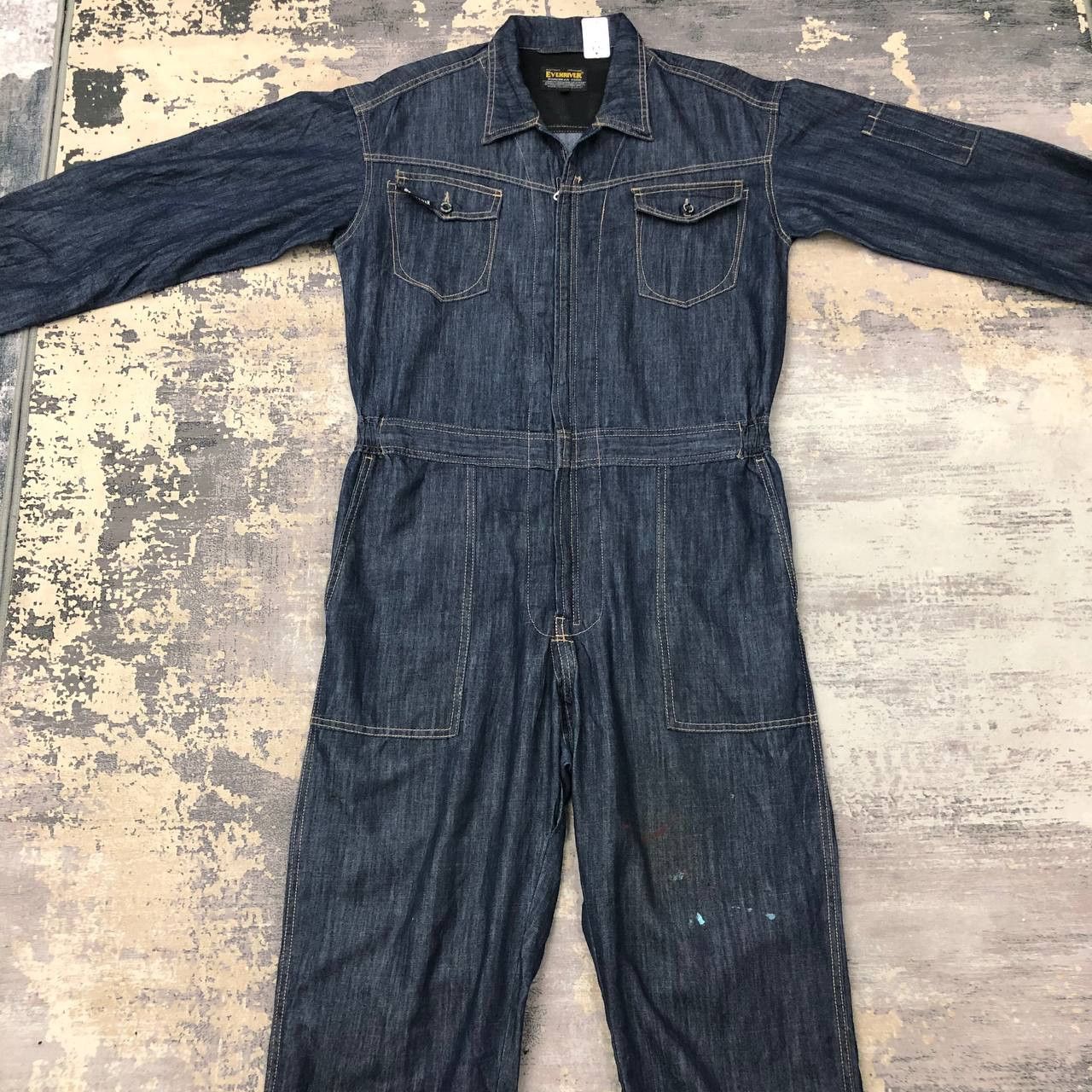 Japanese Brand P678 EVENRIVER WORKWEAR DENIM COVERALLS Size US L / EU 52-54 / 3 - 1 Thumbnail