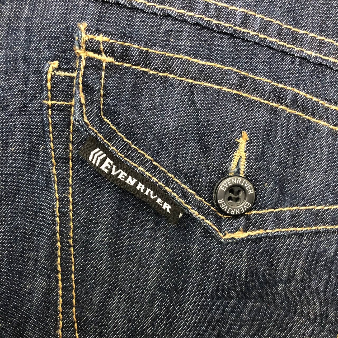Japanese Brand P678 EVENRIVER WORKWEAR DENIM COVERALLS Size US L / EU 52-54 / 3 - 8 Thumbnail