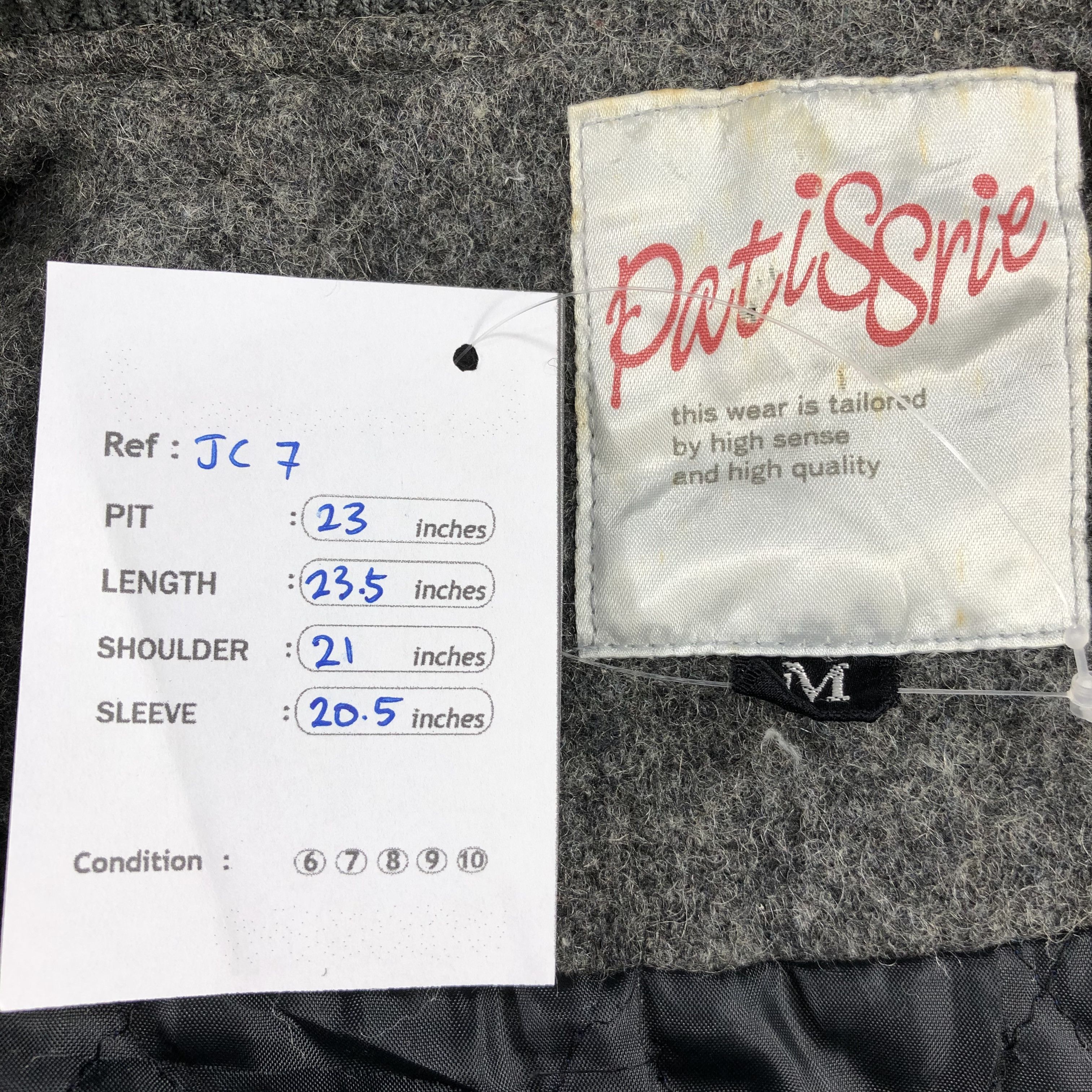 Japanese Brand Vintage Patissrie Wool Varsity Jacket JC7 Size US M / EU 48-50 / 2 - 9 Thumbnail