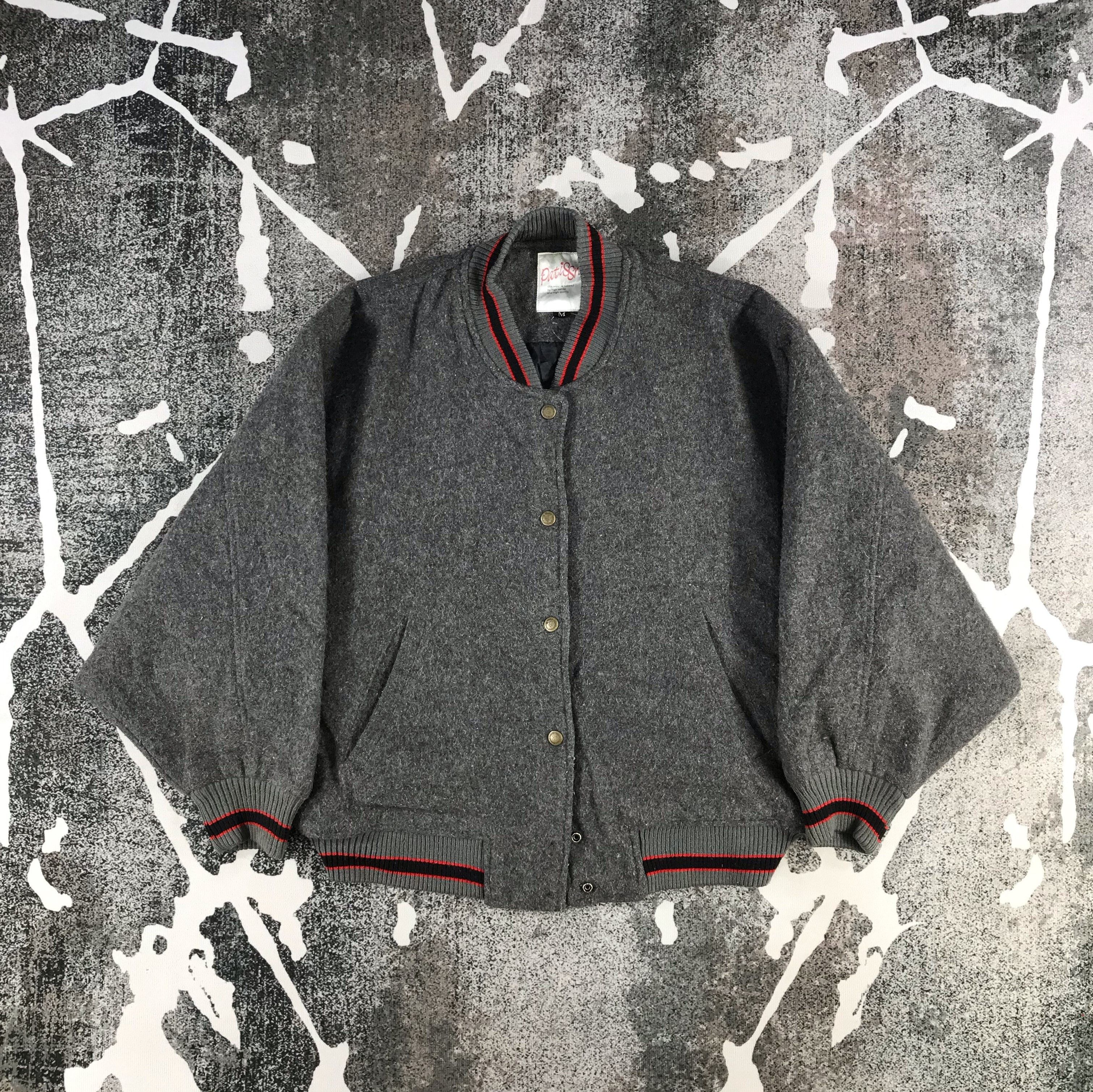 Japanese Brand Vintage Patissrie Wool Varsity Jacket JC7 Size US M / EU 48-50 / 2 - 1 Thumbnail