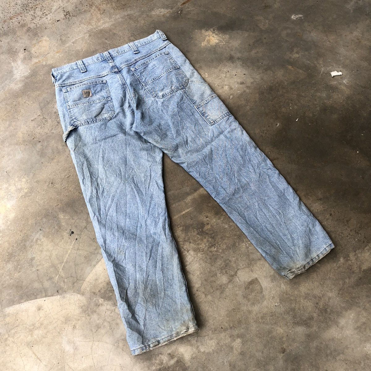 Lee 🔥Rare🔥Distress🔥Vintage Lee Carpenter Bushpants Worker Jeans Size US 36 / EU 52 - 5 Thumbnail