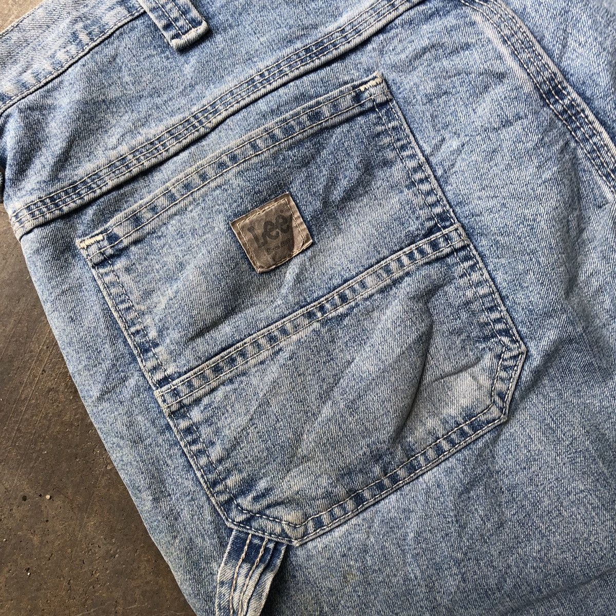 Lee 🔥Rare🔥Distress🔥Vintage Lee Carpenter Bushpants Worker Jeans Size US 36 / EU 52 - 8 Thumbnail