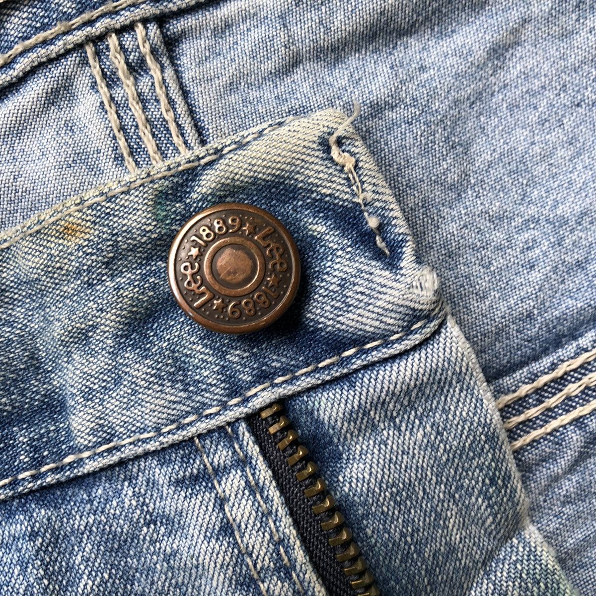 Lee 🔥Rare🔥Distress🔥Vintage Lee Carpenter Bushpants Worker Jeans Size US 36 / EU 52 - 15 Thumbnail