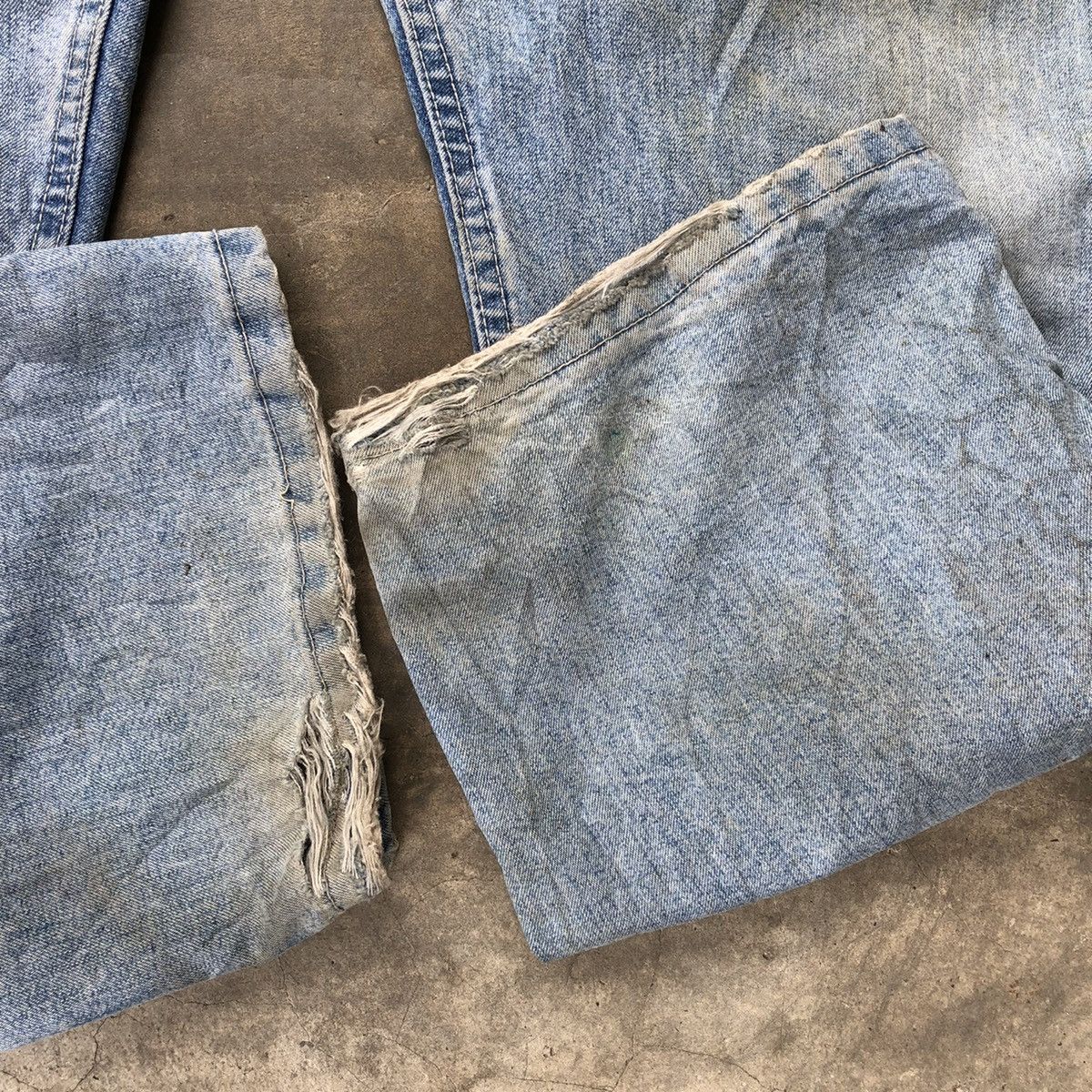 Lee 🔥Rare🔥Distress🔥Vintage Lee Carpenter Bushpants Worker Jeans Size US 36 / EU 52 - 13 Thumbnail