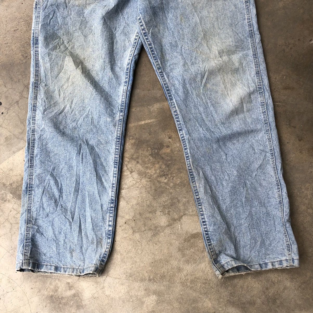 Lee 🔥Rare🔥Distress🔥Vintage Lee Carpenter Bushpants Worker Jeans Size US 36 / EU 52 - 4 Thumbnail