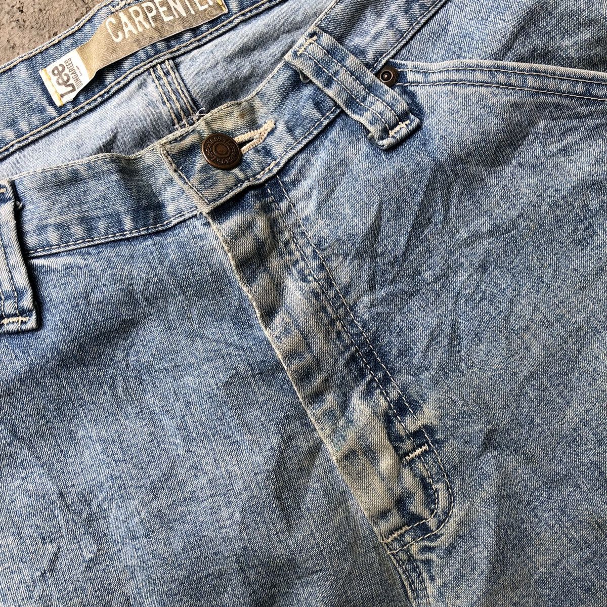 Lee 🔥Rare🔥Distress🔥Vintage Lee Carpenter Bushpants Worker Jeans Size US 36 / EU 52 - 14 Thumbnail