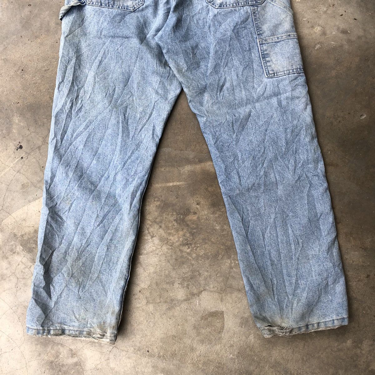 Lee 🔥Rare🔥Distress🔥Vintage Lee Carpenter Bushpants Worker Jeans Size US 36 / EU 52 - 7 Thumbnail