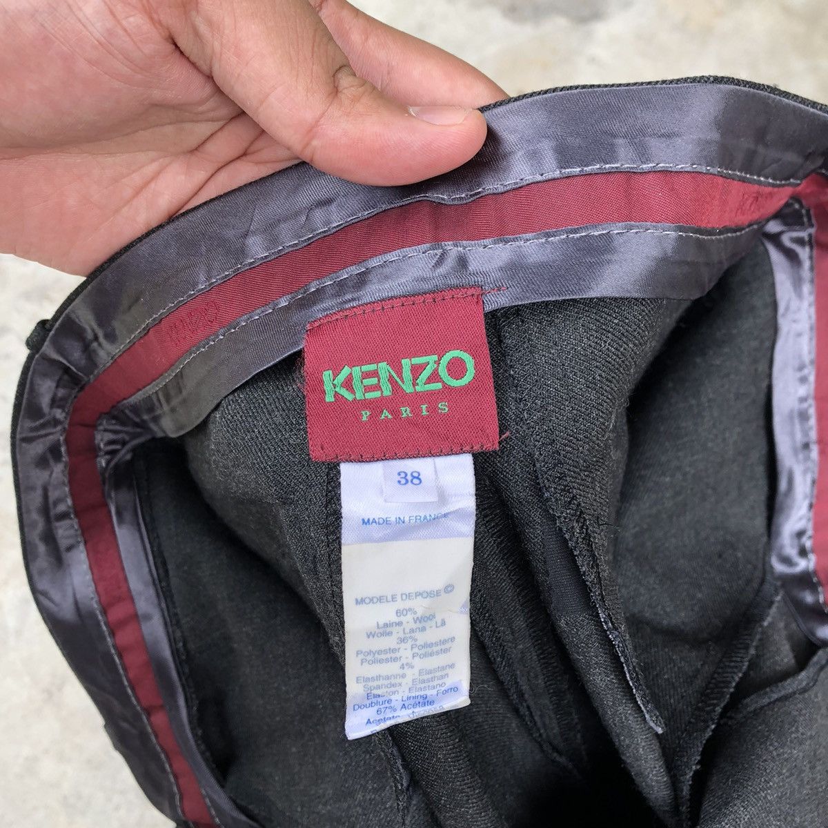 Designer × Kenzo × Vintage 🔥Rare🔥Iconic🔥Kenzo Fashion Worker Women Casual Wool Pants Size 27" / US 4 / IT 40 - 11 Thumbnail
