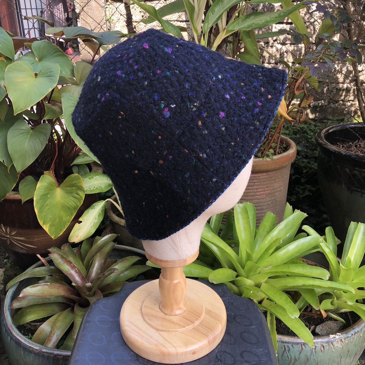 Designer × Japanese Brand × Vintage Vintage Reiko Handmade Wool Stylish Bucket Hat B88 Size ONE SIZE - 4 Thumbnail