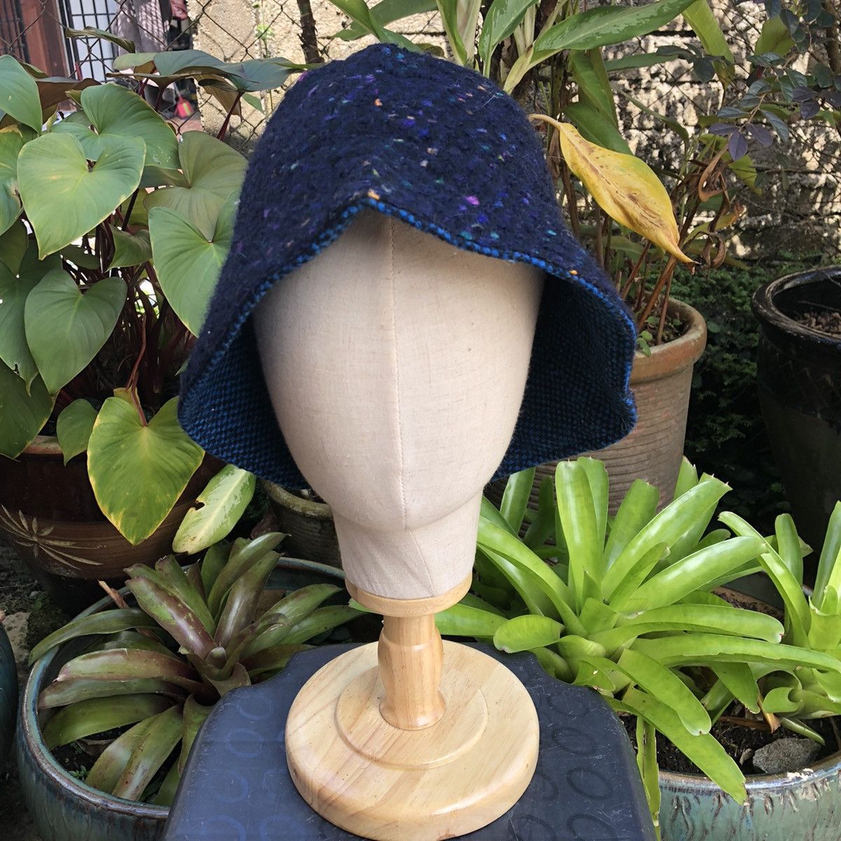 Designer × Japanese Brand × Vintage Vintage Reiko Handmade Wool Stylish Bucket Hat B88 Size ONE SIZE - 1 Thumbnail