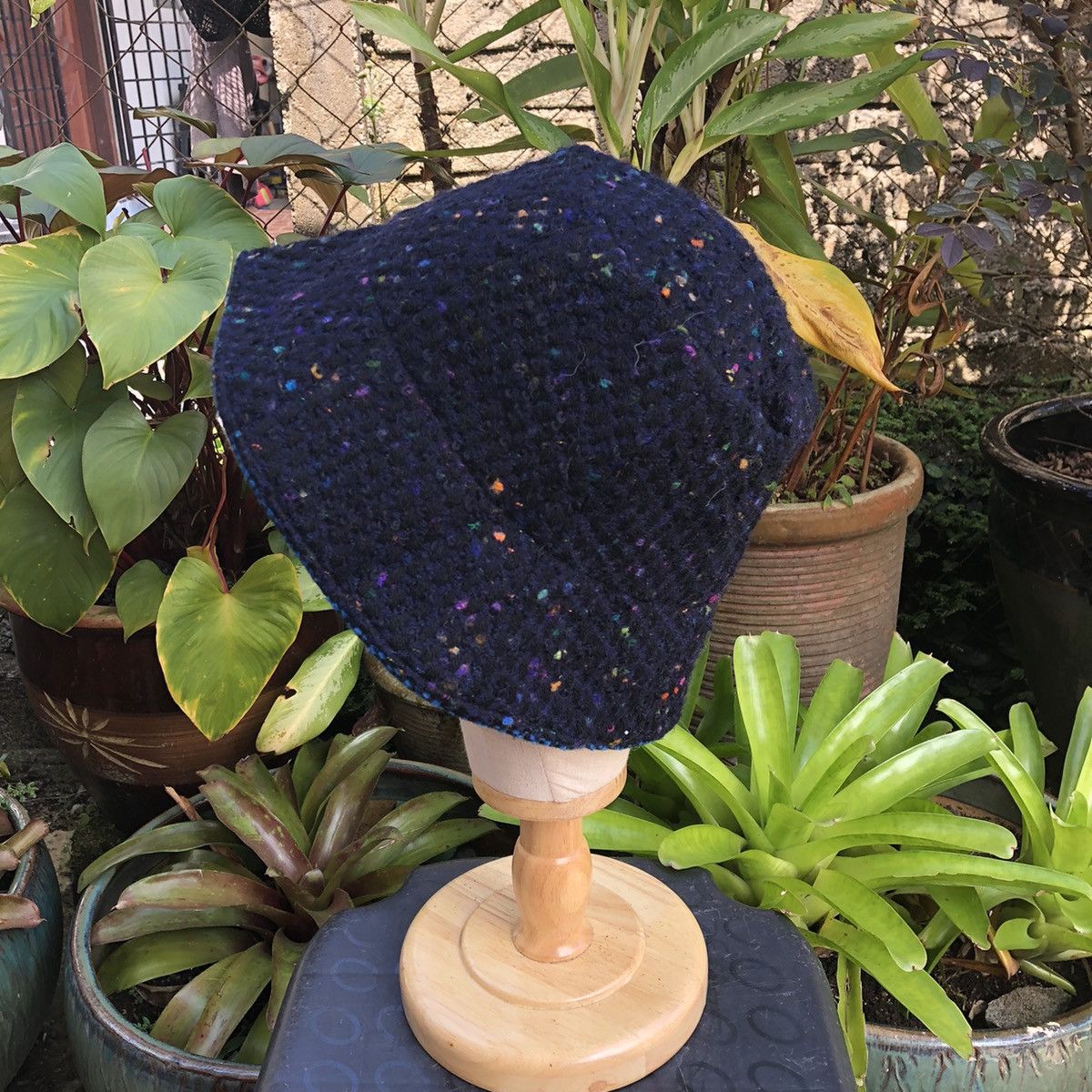 Designer × Japanese Brand × Vintage Vintage Reiko Handmade Wool Stylish Bucket Hat B88 Size ONE SIZE - 2 Thumbnail